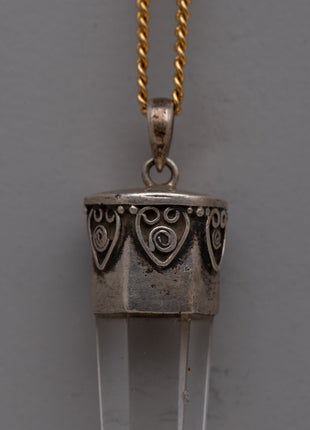 Silver Crystal Pendant | Elegant and Timeless Crystal Jewelry Piece