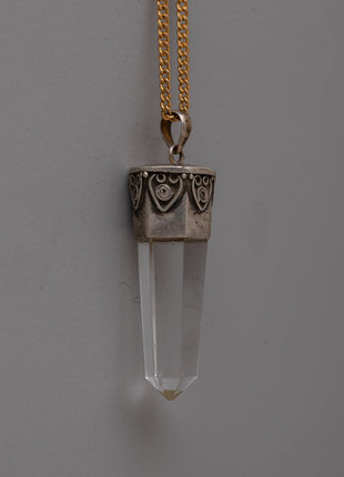 Silver Crystal Pendant | Elegant and Timeless Crystal Jewelry Piece