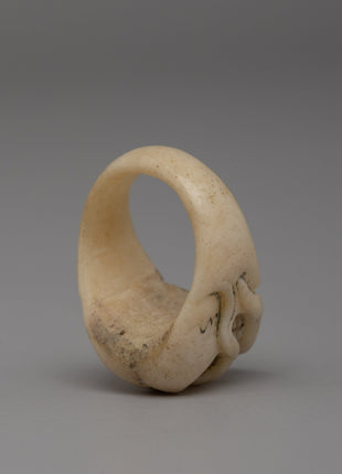 Traditional Tibetan Handcrafted Skull Buffalo Bone Ring | Artisan Symbolic Band