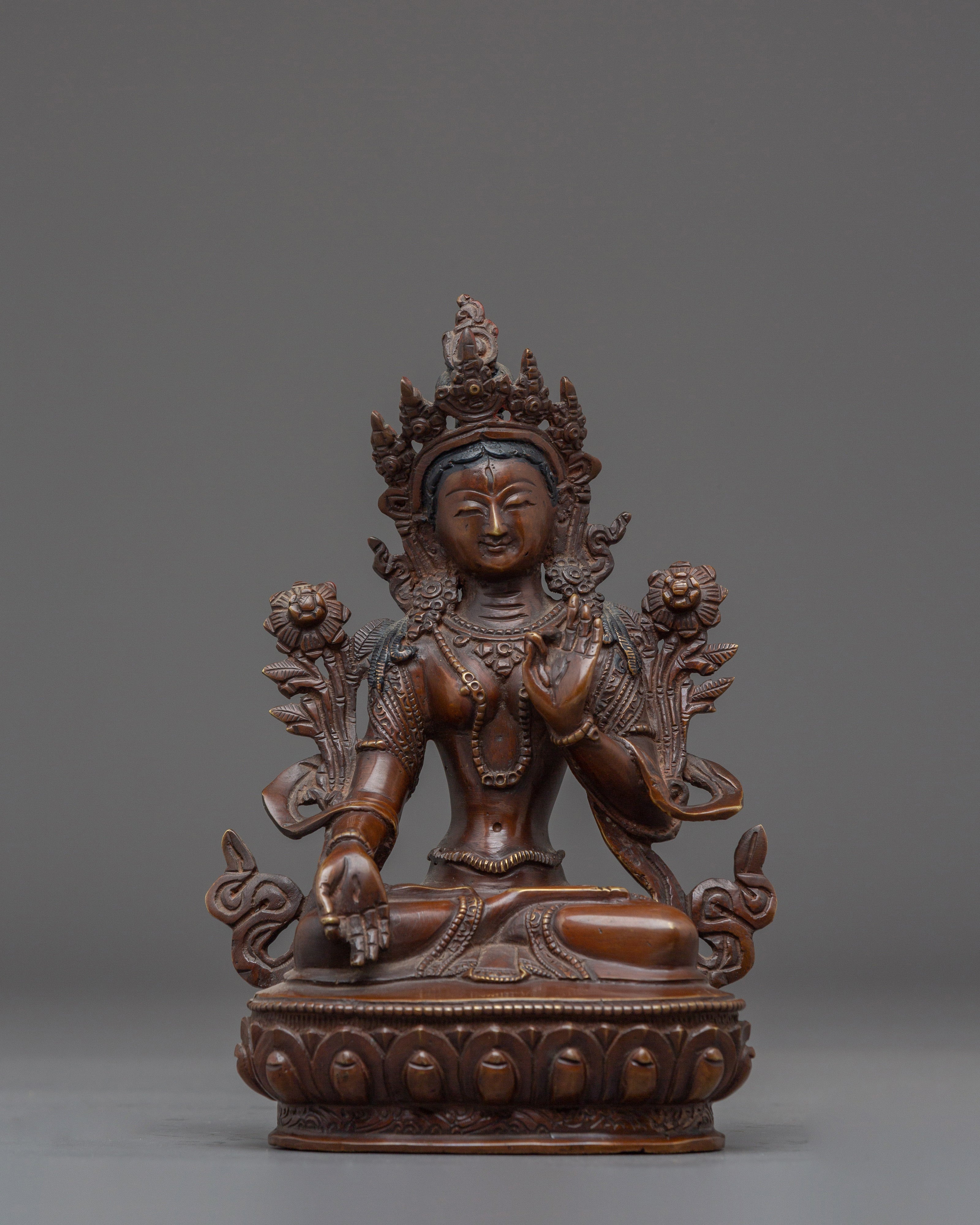 Handmade White Tara Spiritual Statue