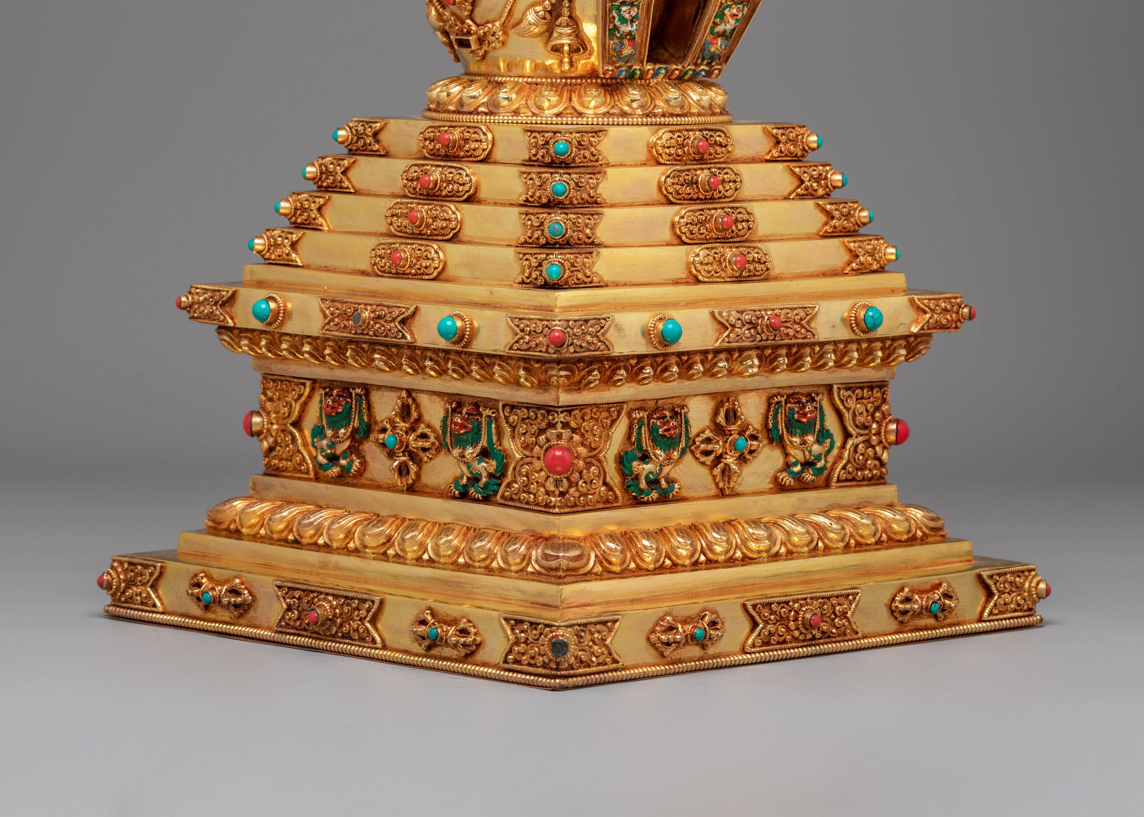 Golden Stupa for Ritual Use | Meditation & Altar Decor