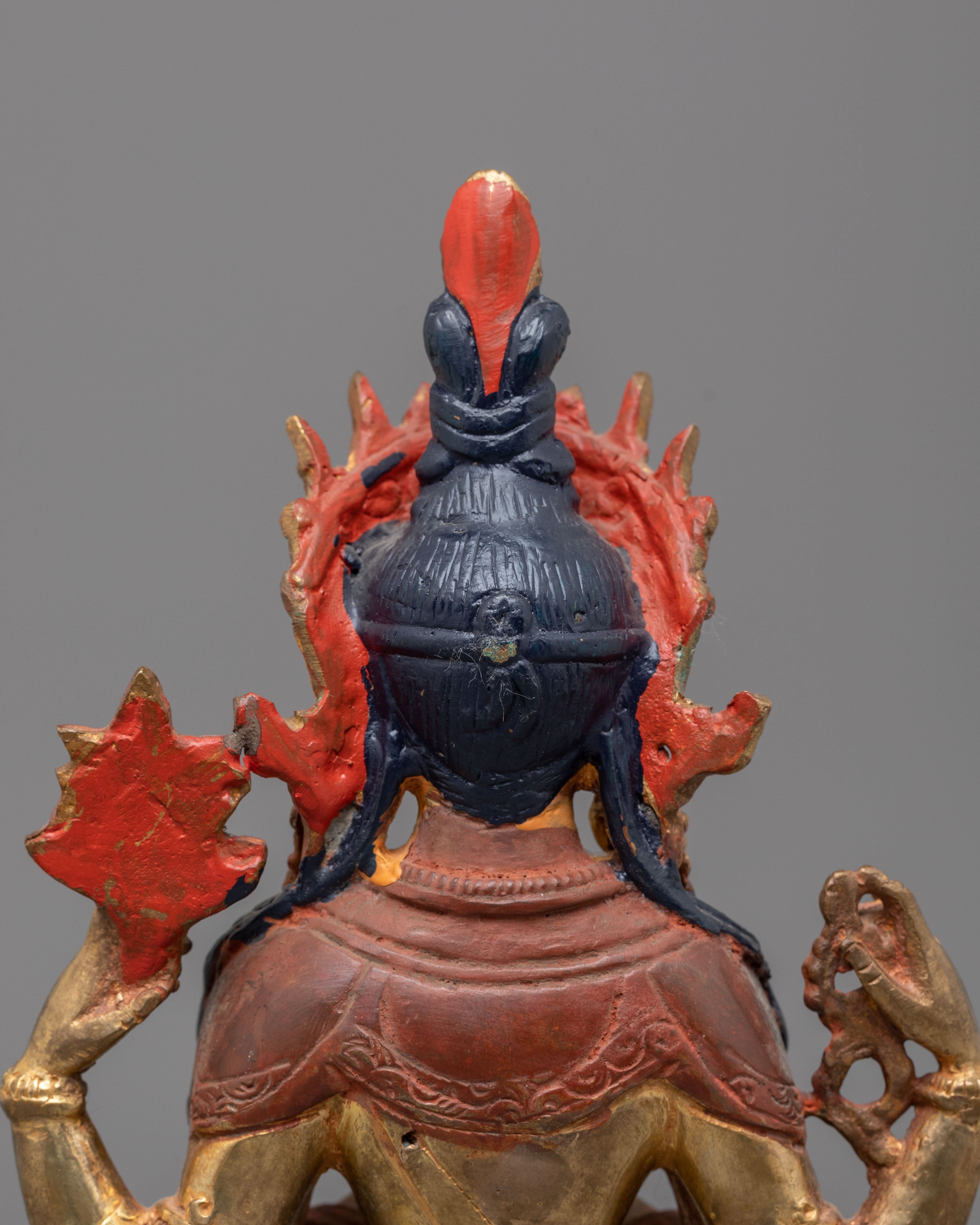 Gold Plated Statue of Bodhisattva Chenrezig | Deity of Compassion