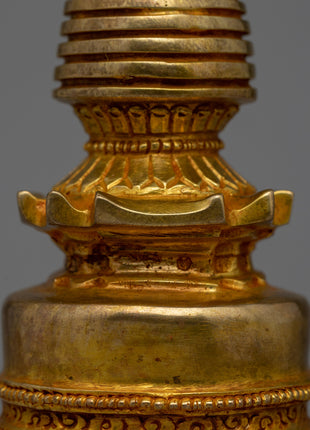 Tibetan Handmade Stupa  | Religious  Sculpture
