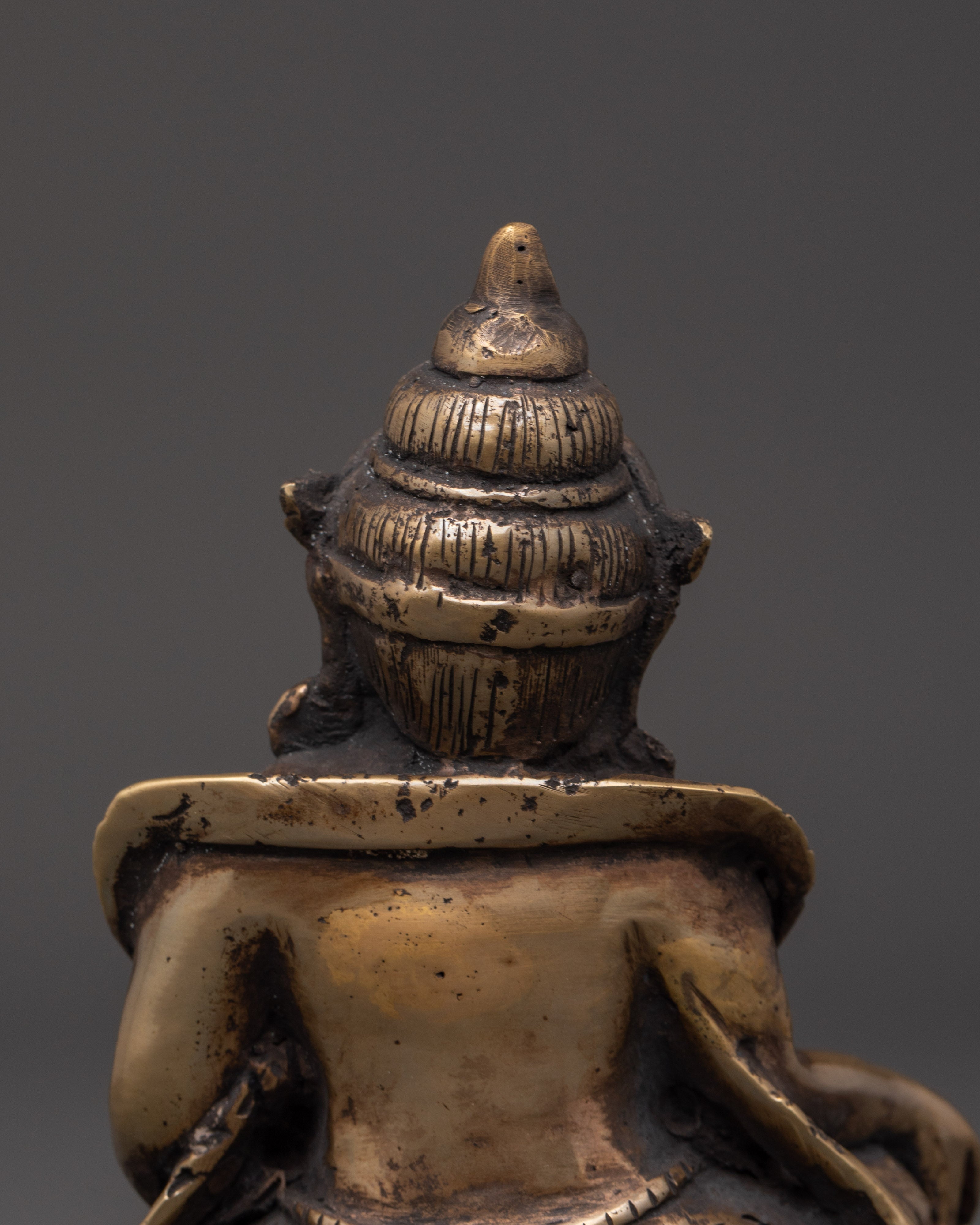 Dzambhala Wealth Deity Bronze Statue | Perfect for Home Altars and Prosperity Rituals