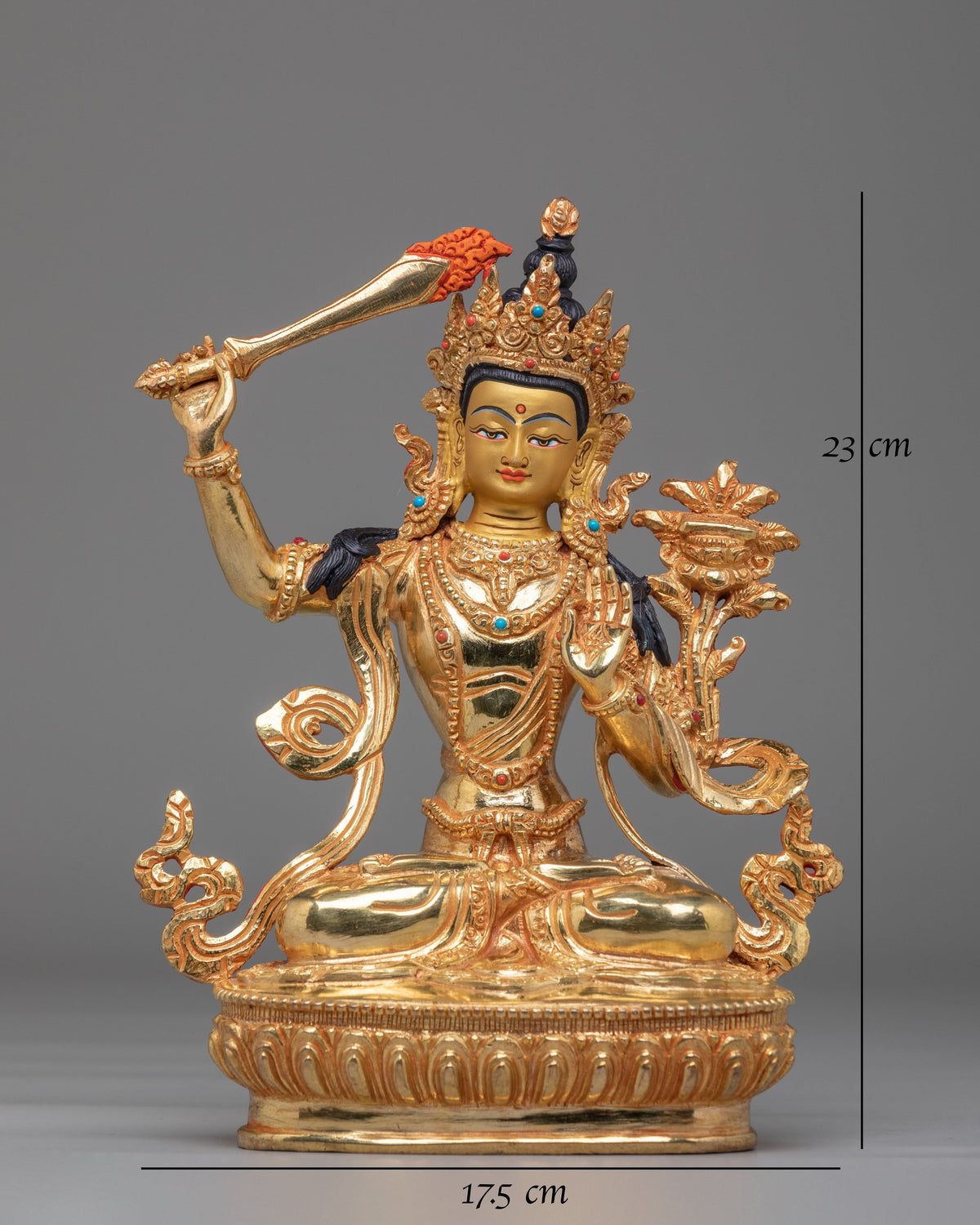 Sacred Wisdom Manjushri Statue | Tibetan Buddhist Deity