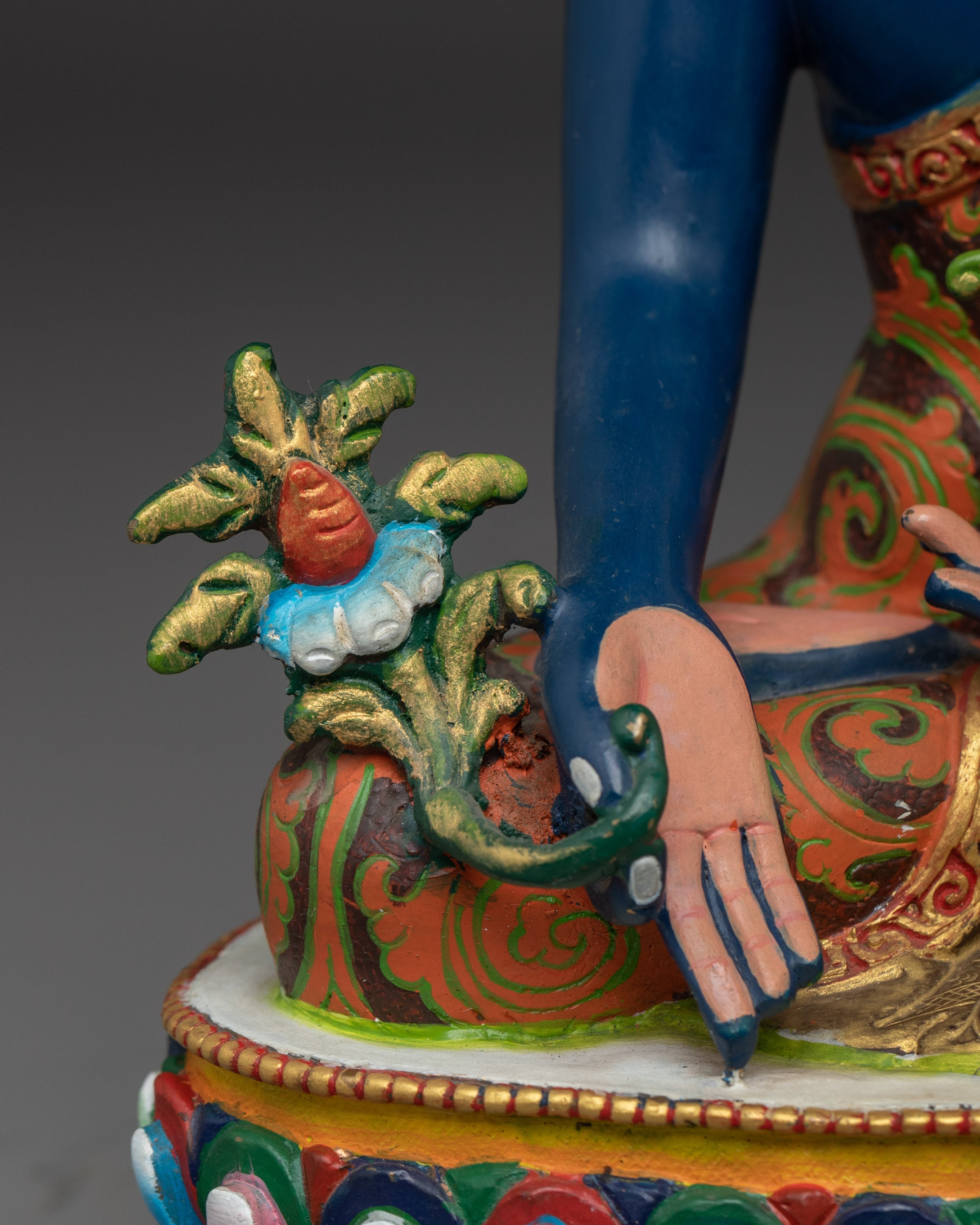 Colorful Three Buddha Statue Set | Wisdom and Peace Decor