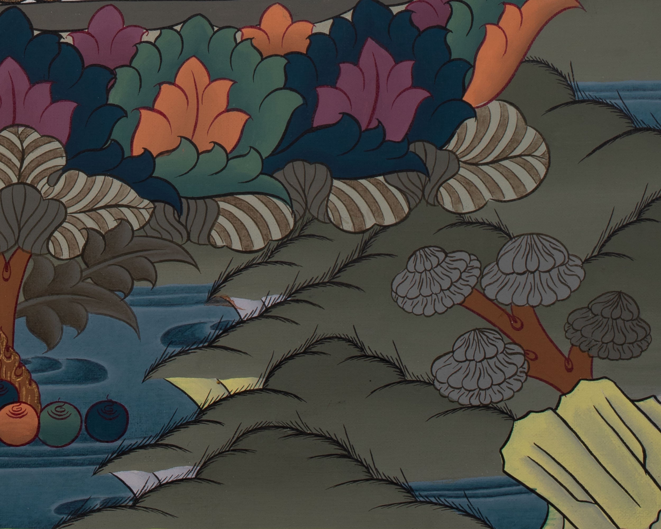 Original Hand-Painted White Tara Thangka | Goddess of Healing