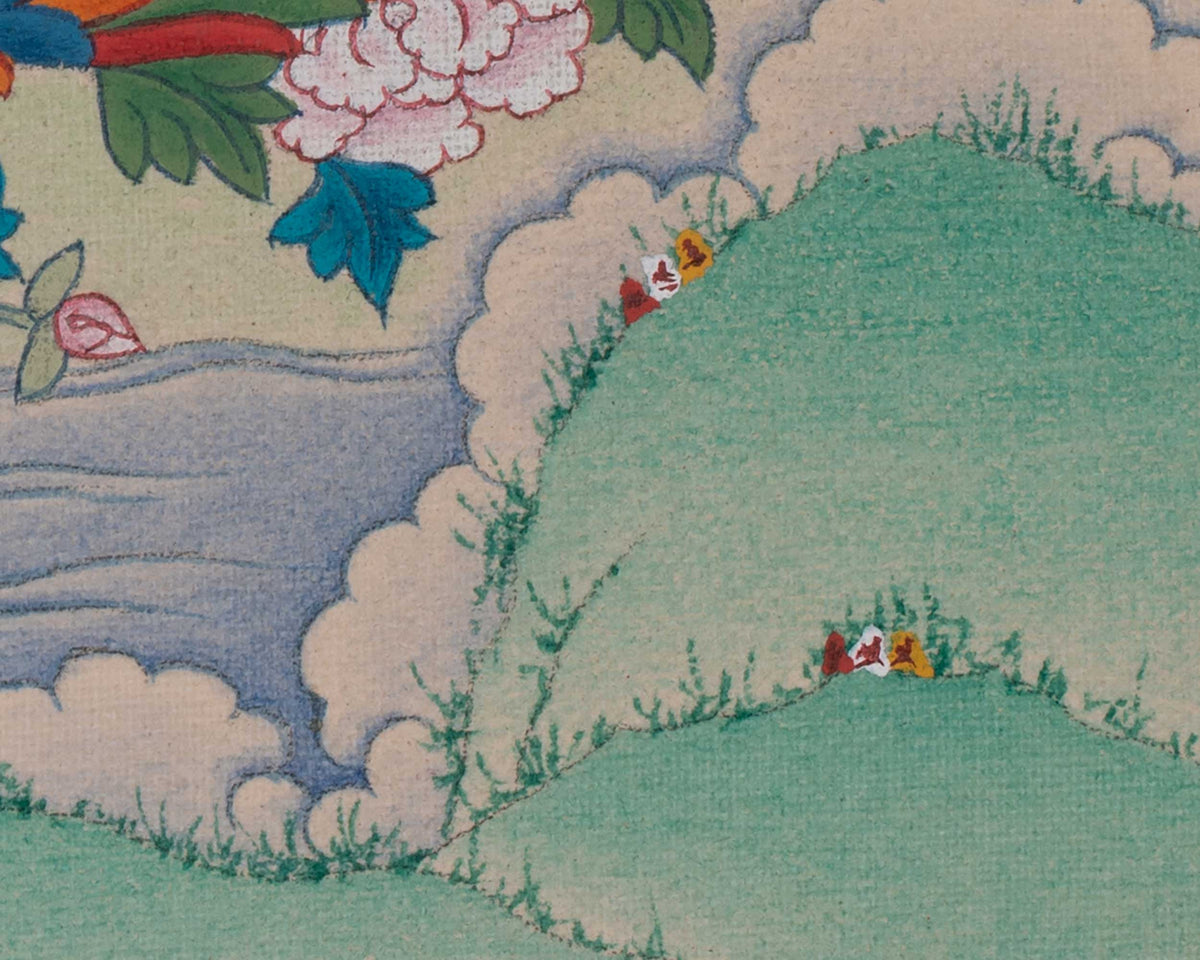 Green Tara Buddhist Deity Thangka | Shyama Tara | Sacred Art of Compassion and Liberation