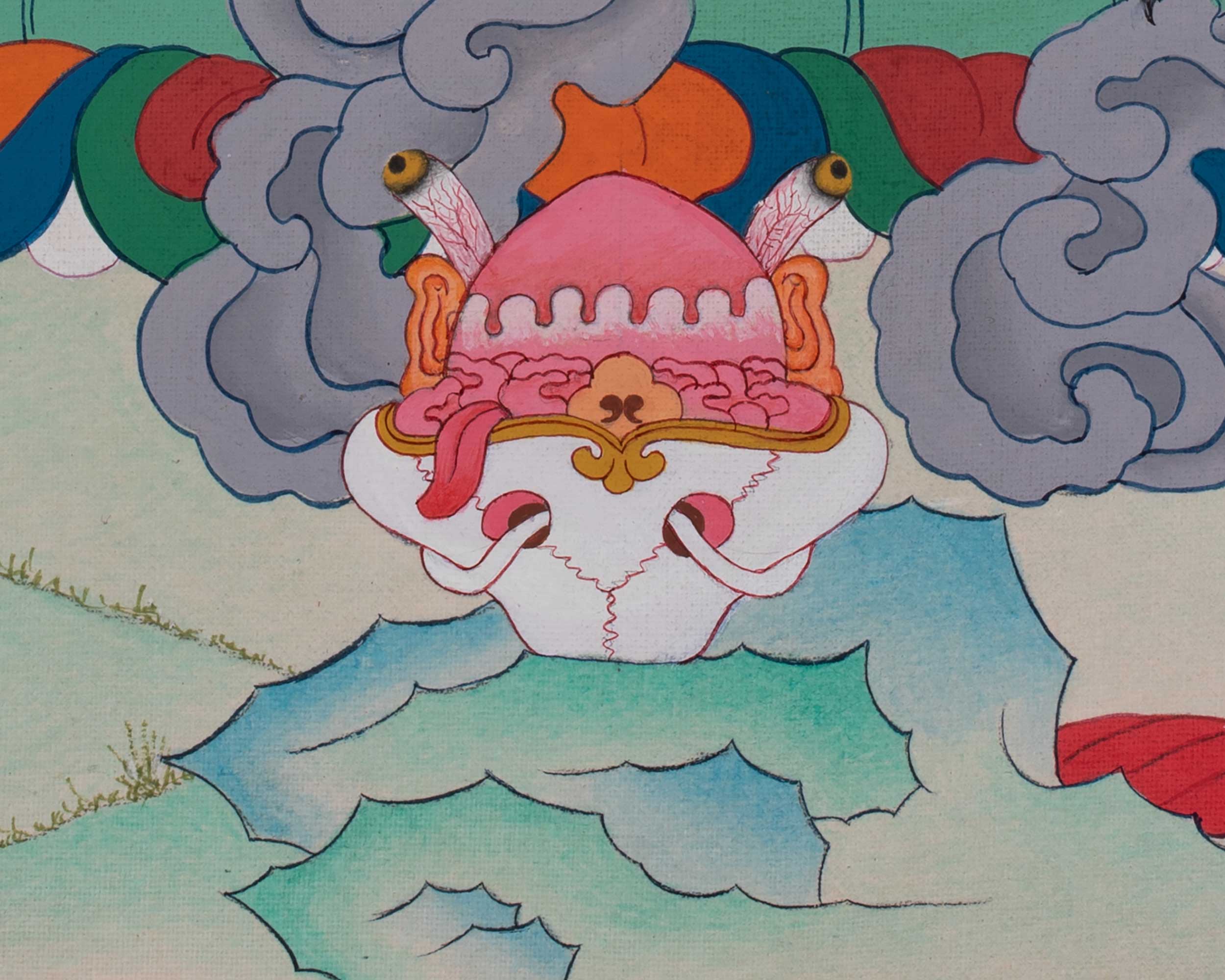 Dorje Drollo Sacred Art | Wrathful Emanation of Guru Rinpoche | Home Decor