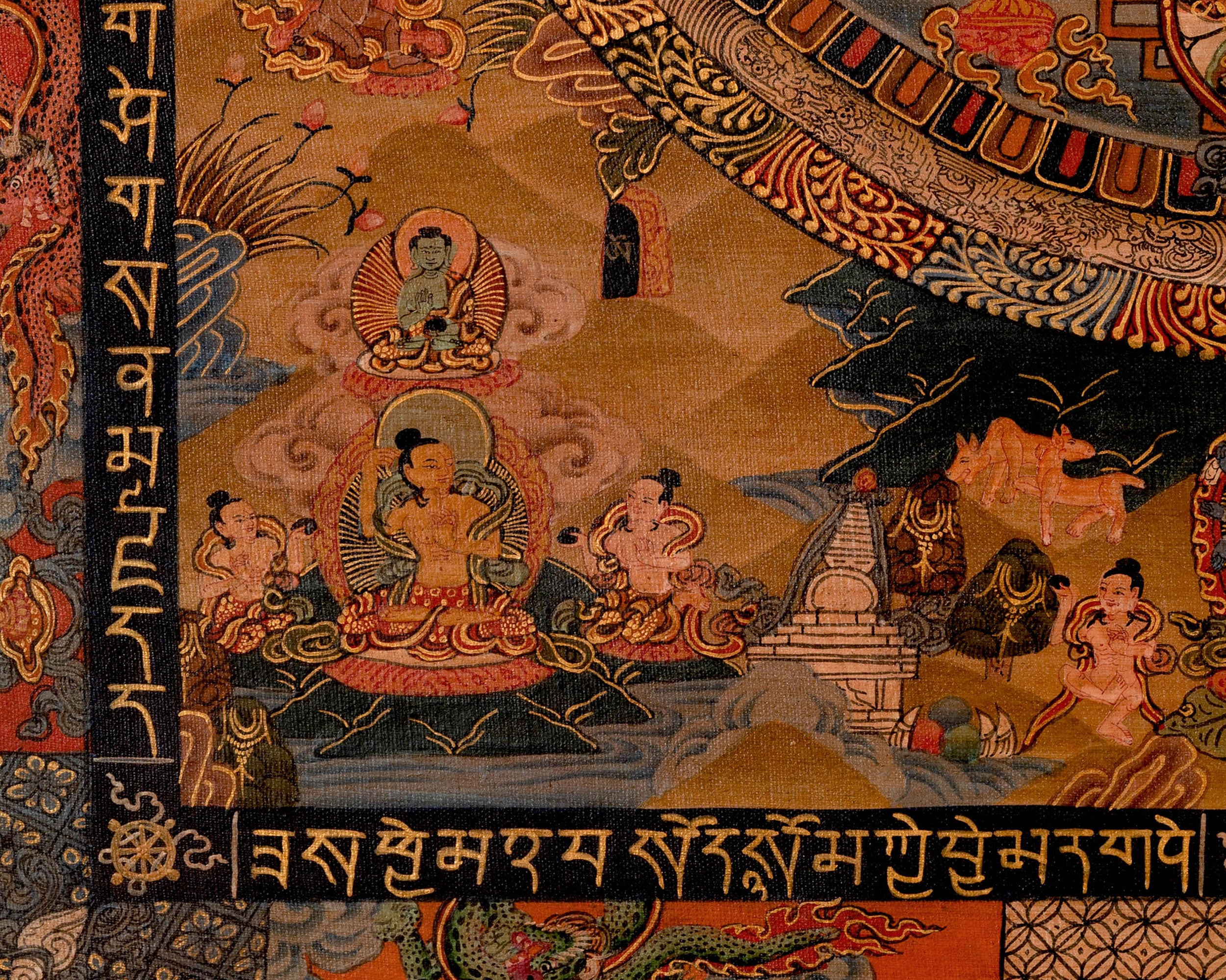 Tibetan White Tara Mandala Painting | Goddess of Longevity and Serenity