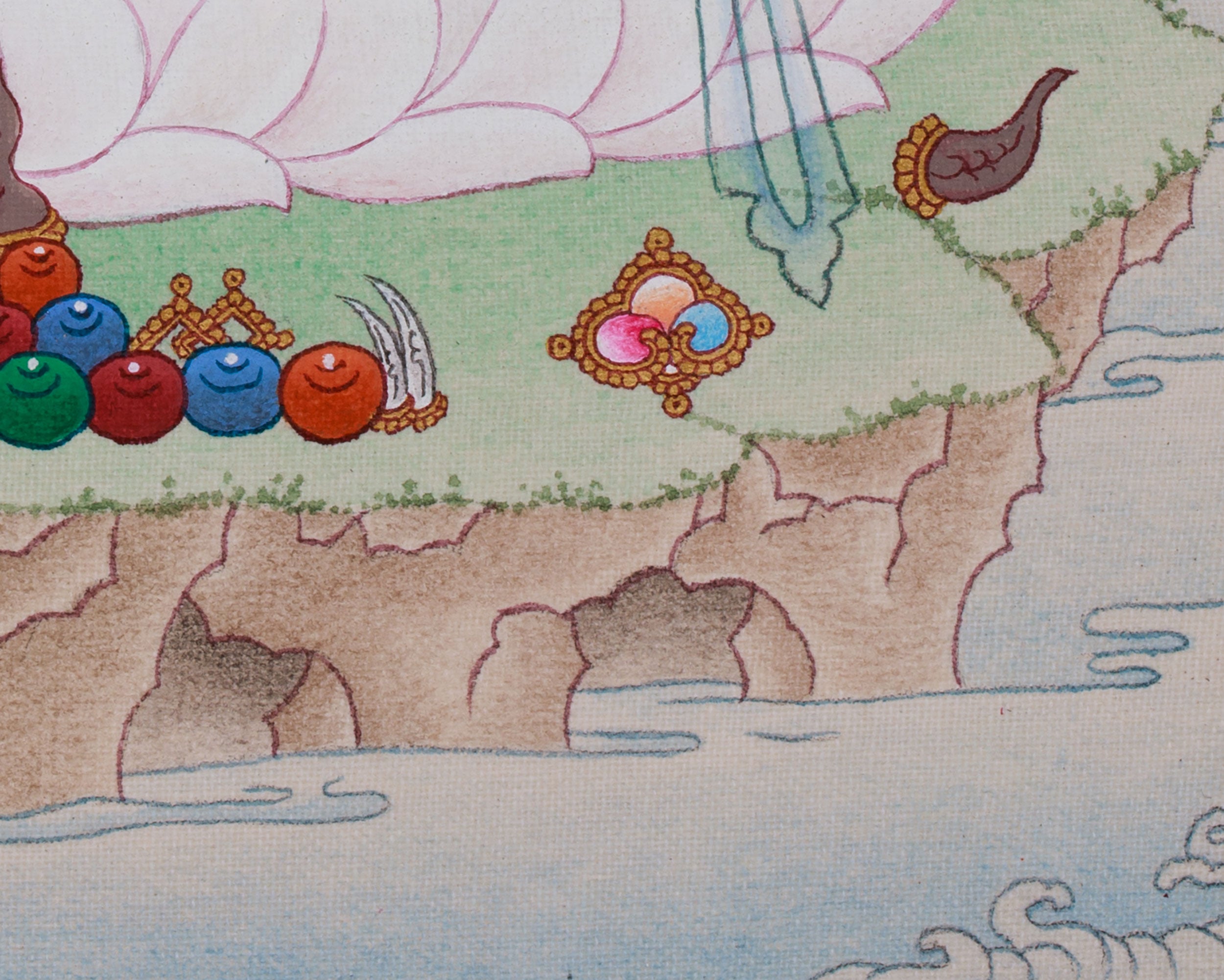 Bodhisattva Avalokiteshvara Artwork | Four Armed Chenrezig | Tibetan Buddhism