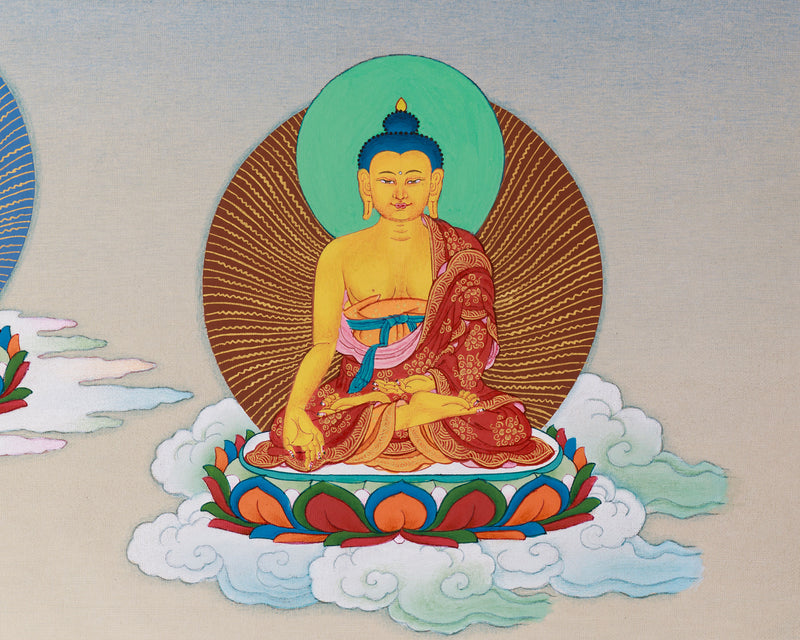 8 Medicine Buddha Thangka | Sacred Assembly of Healing Deities