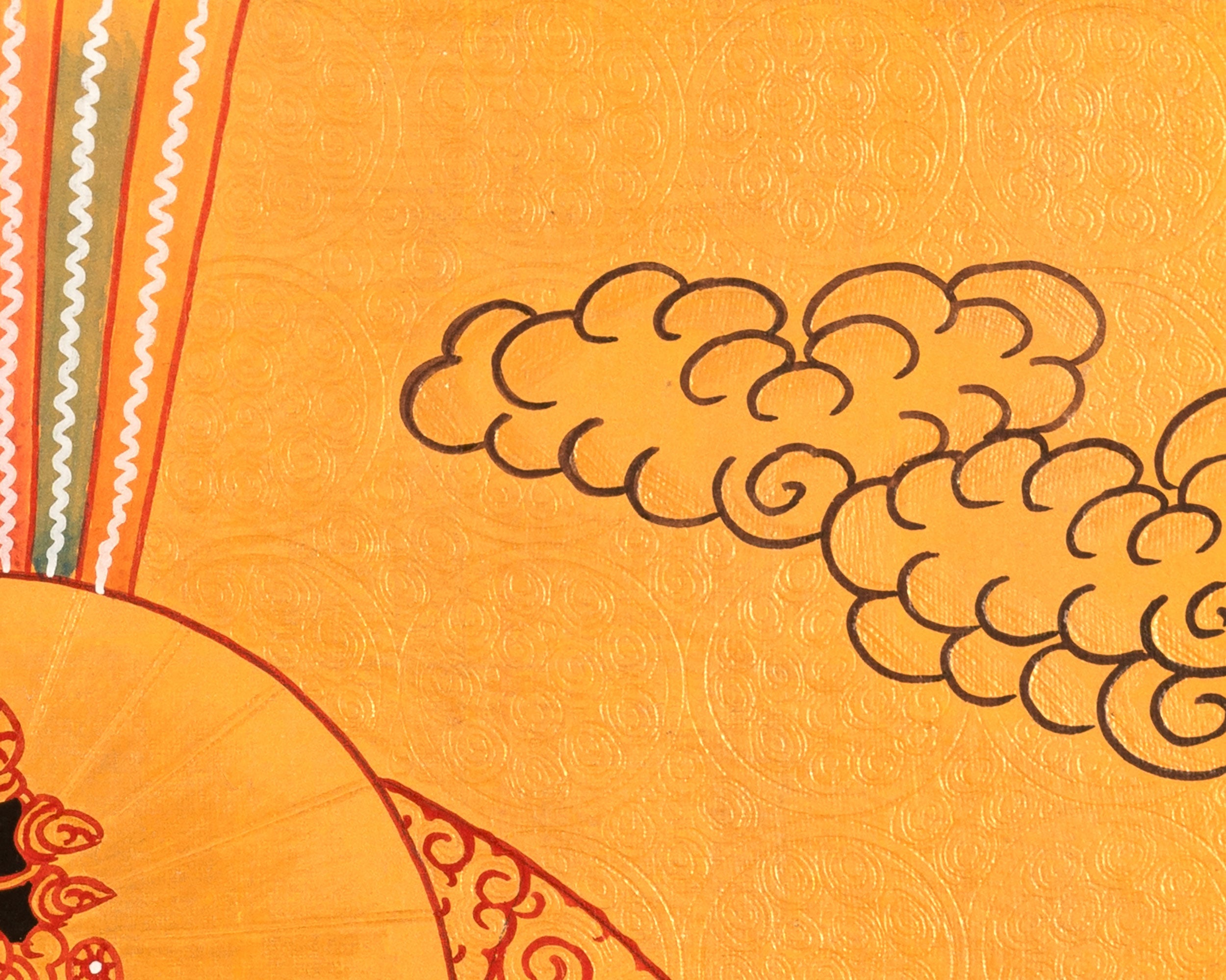 Sacred Thangka of Four-Armed Chenrezig | Tibetan Bodhisattva of Compassion