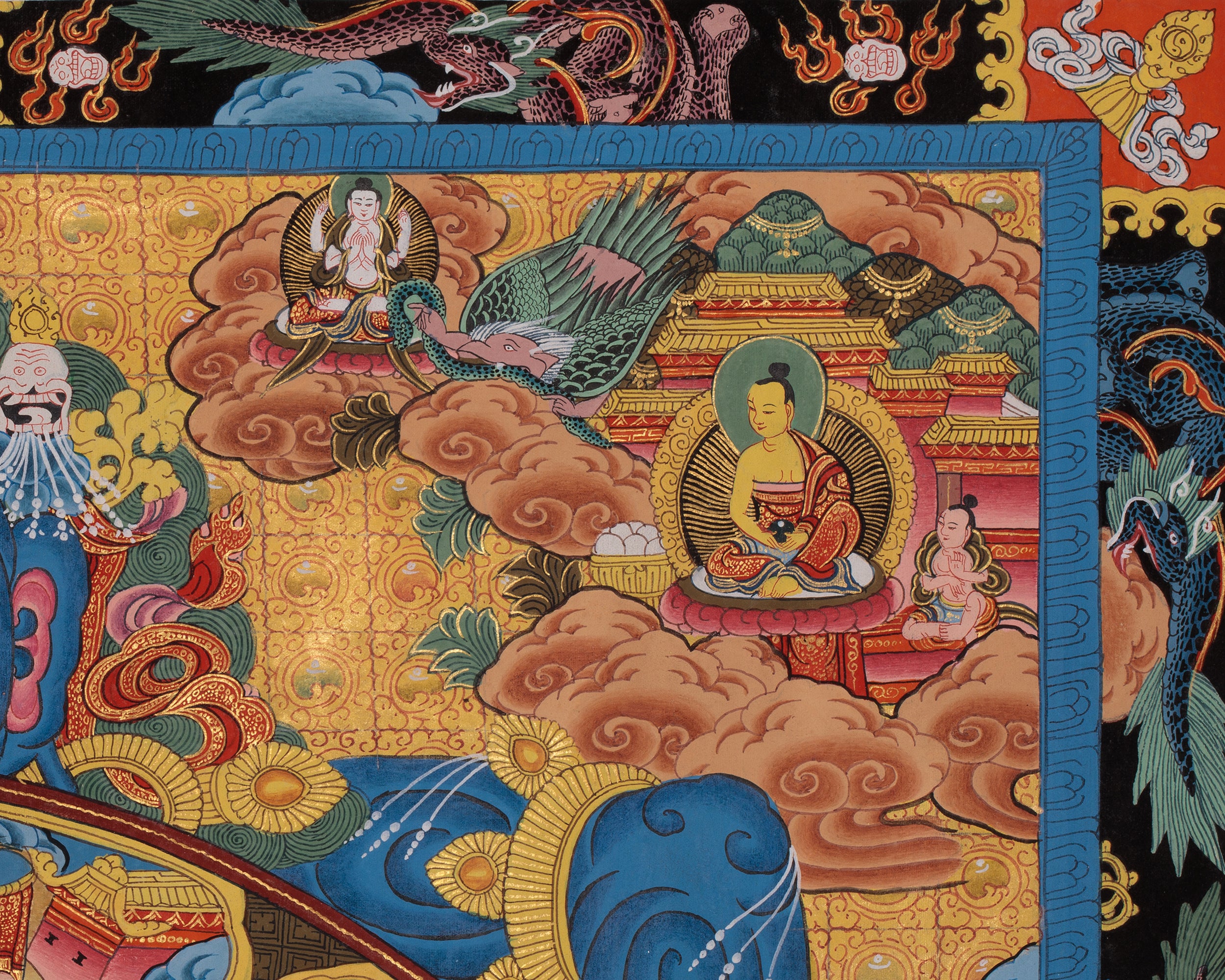 Authentic Wheel of Life Thangka | Buddhist Artwork of Rebirth, Karma, and Liberation