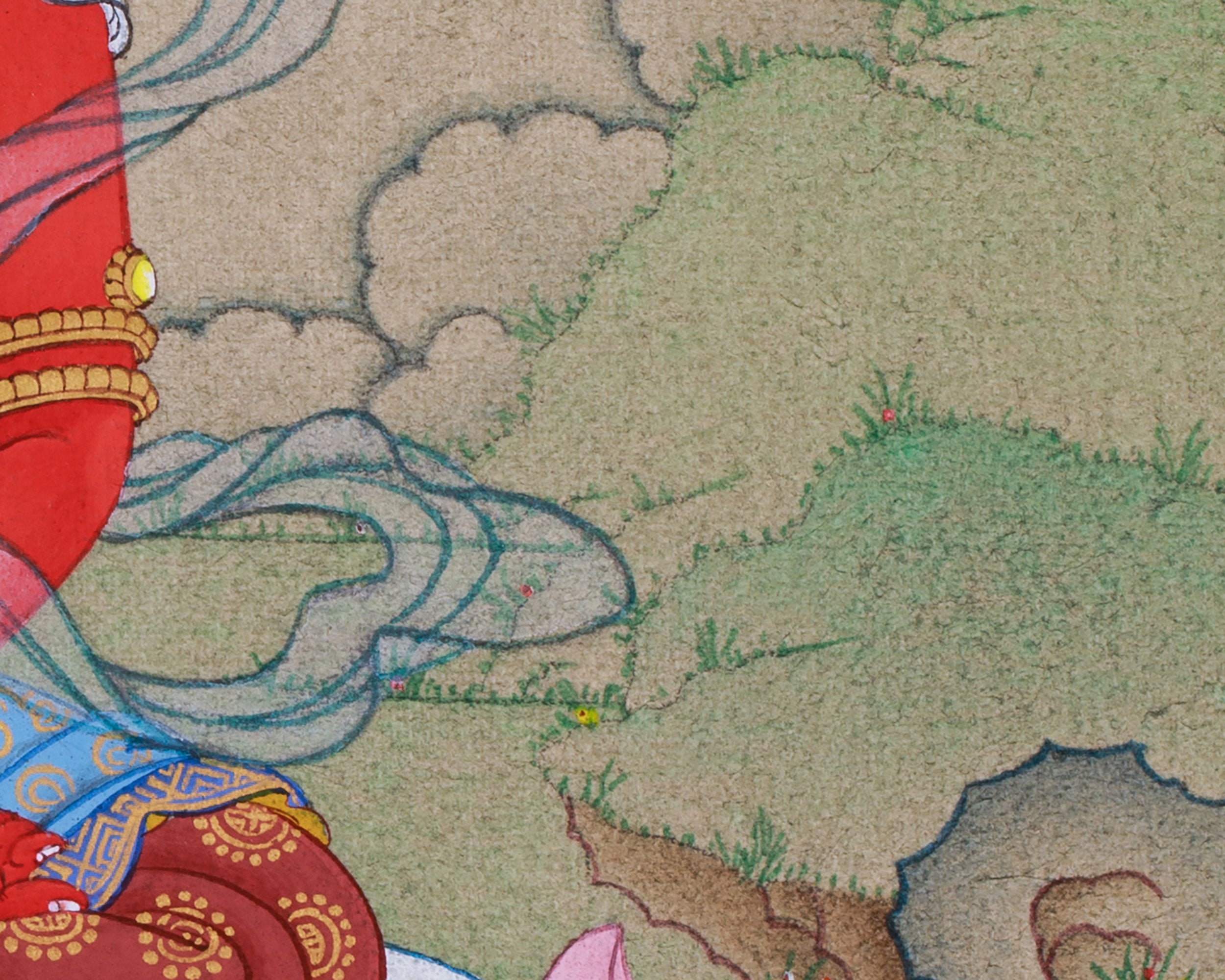 Thangka of Amitayus | The Buddha of Longevity and Eternal Life