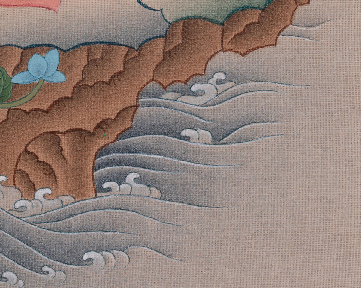 Green Tara Himalayan Thangka Art | Swift Protection Deity | Jangku Drolma