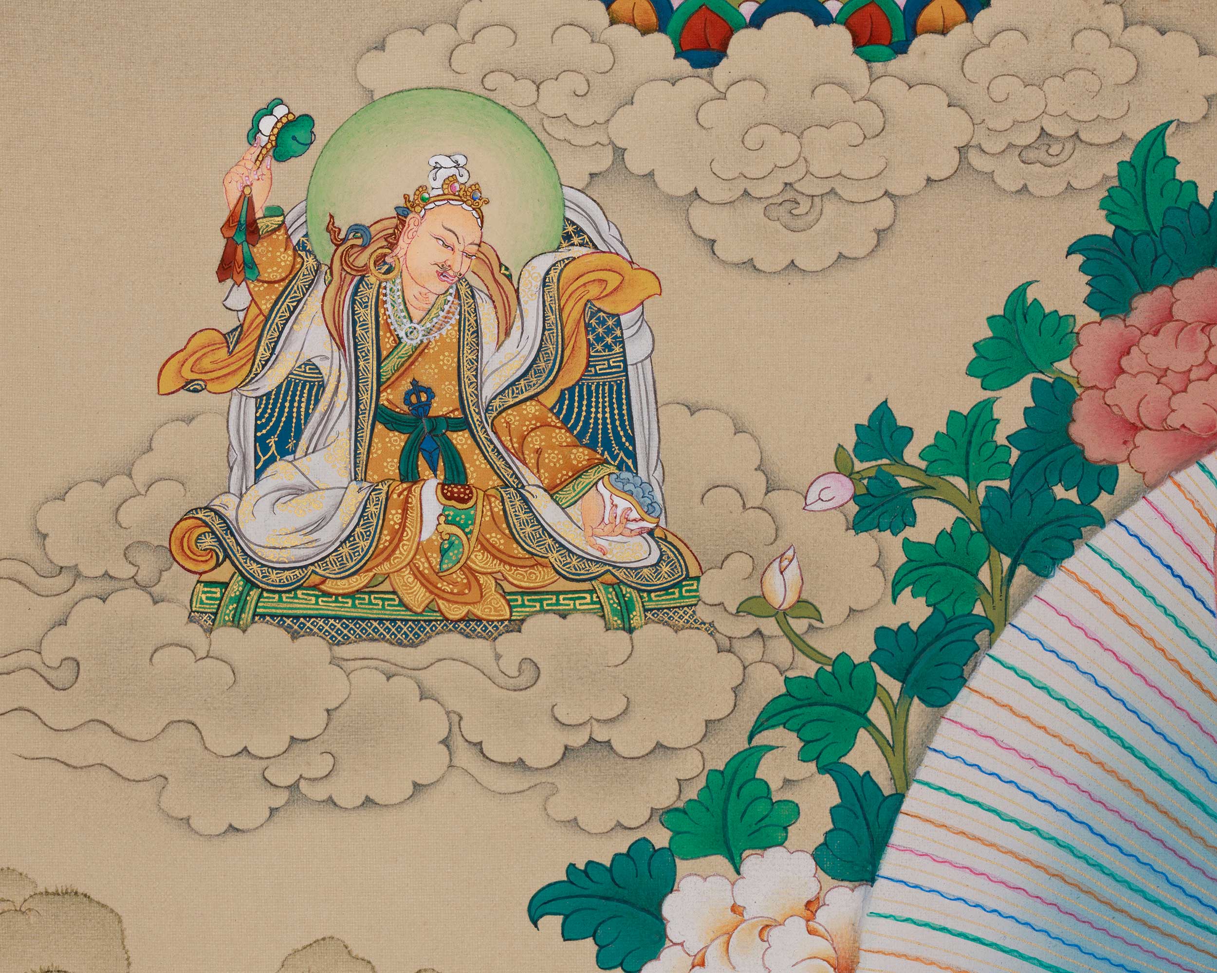 Traditional Thangka of Guru Sangye | Sacred Tibetan Meditation and Lineage Painting