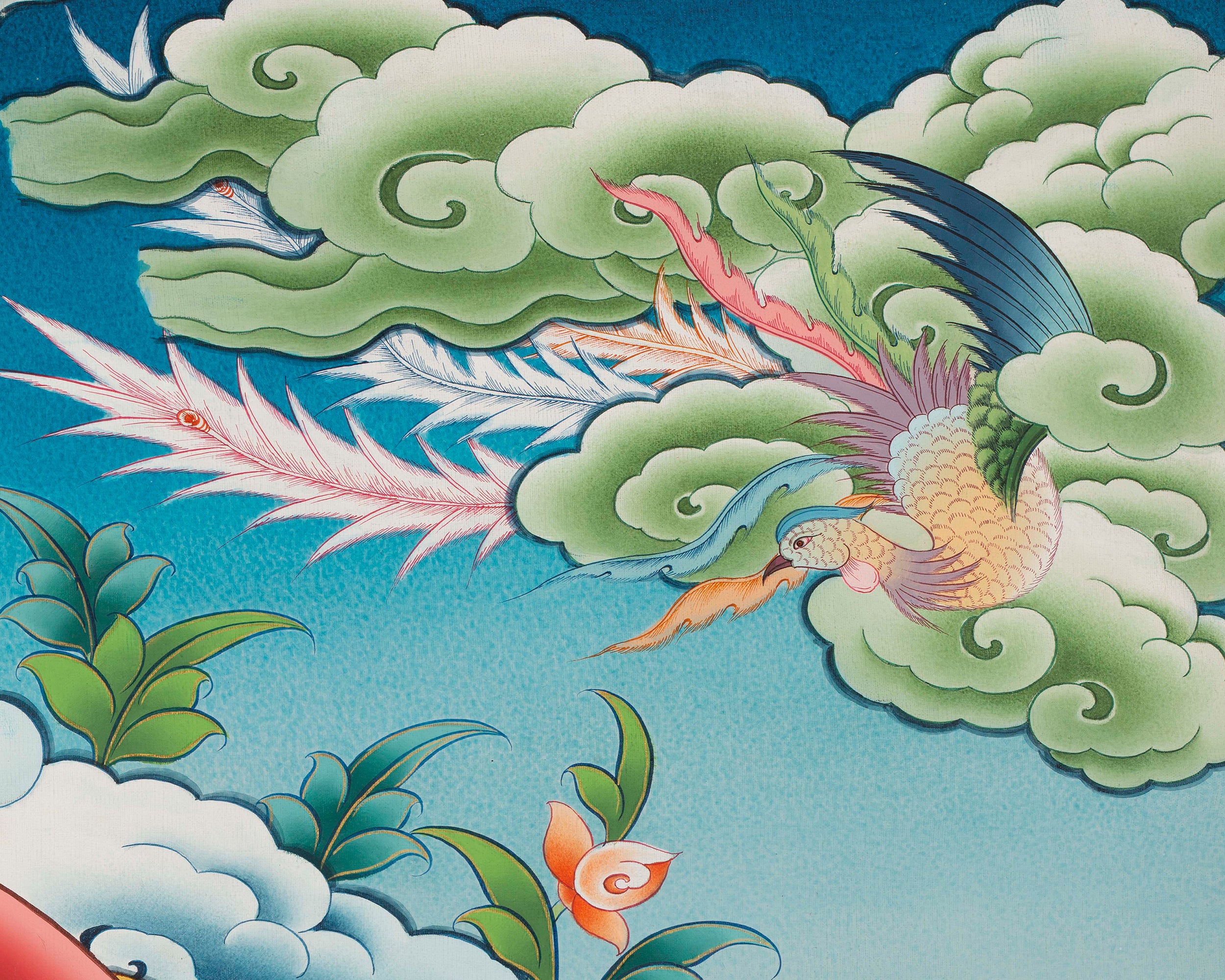 Dzambala the God of Wealth Thangka | Prosperity & Abundance Deity