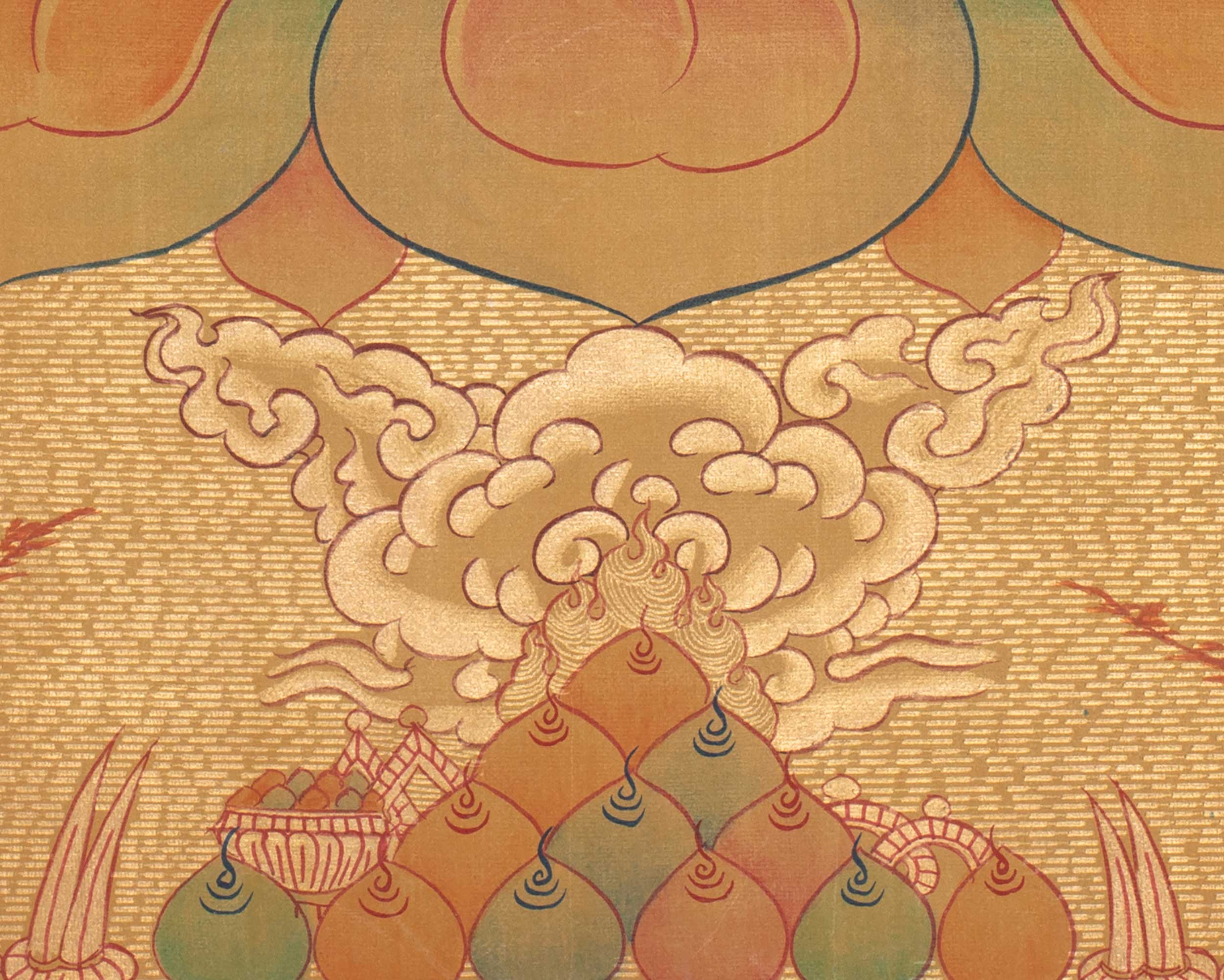 Gold Shakyamuni Buddha Thangka | Himalayan Art