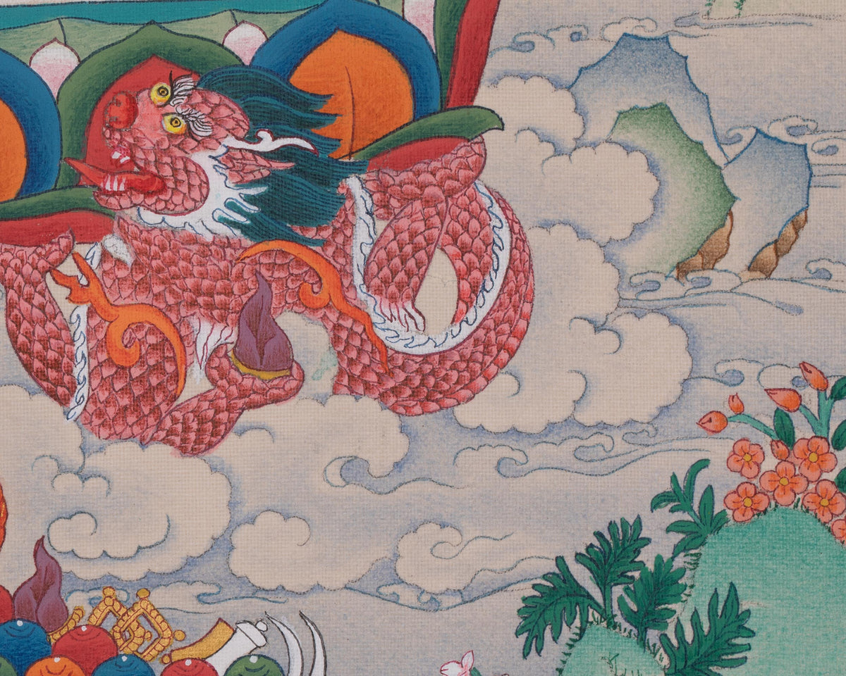 Cundi Buddhist Art | Sacred Tibetan Thangka of Wisdom and Purification