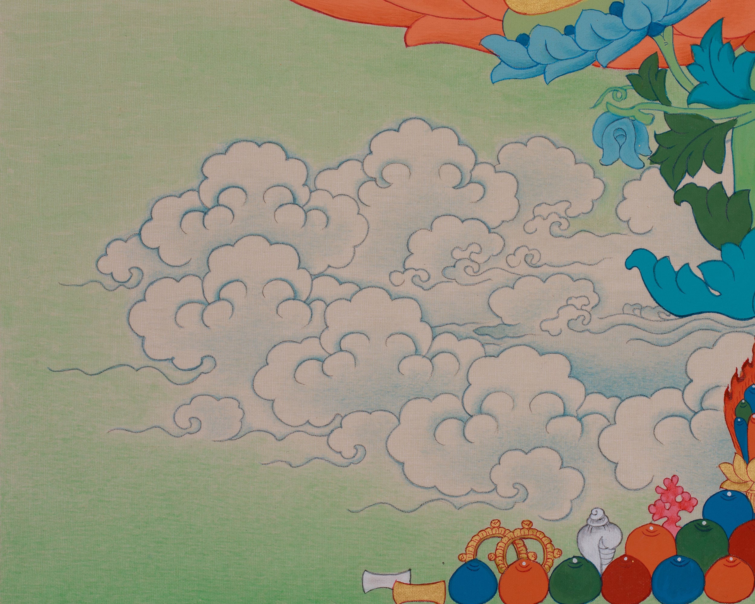 Green Tara Blessing Thangka | Swift Compassion and Healing Deity