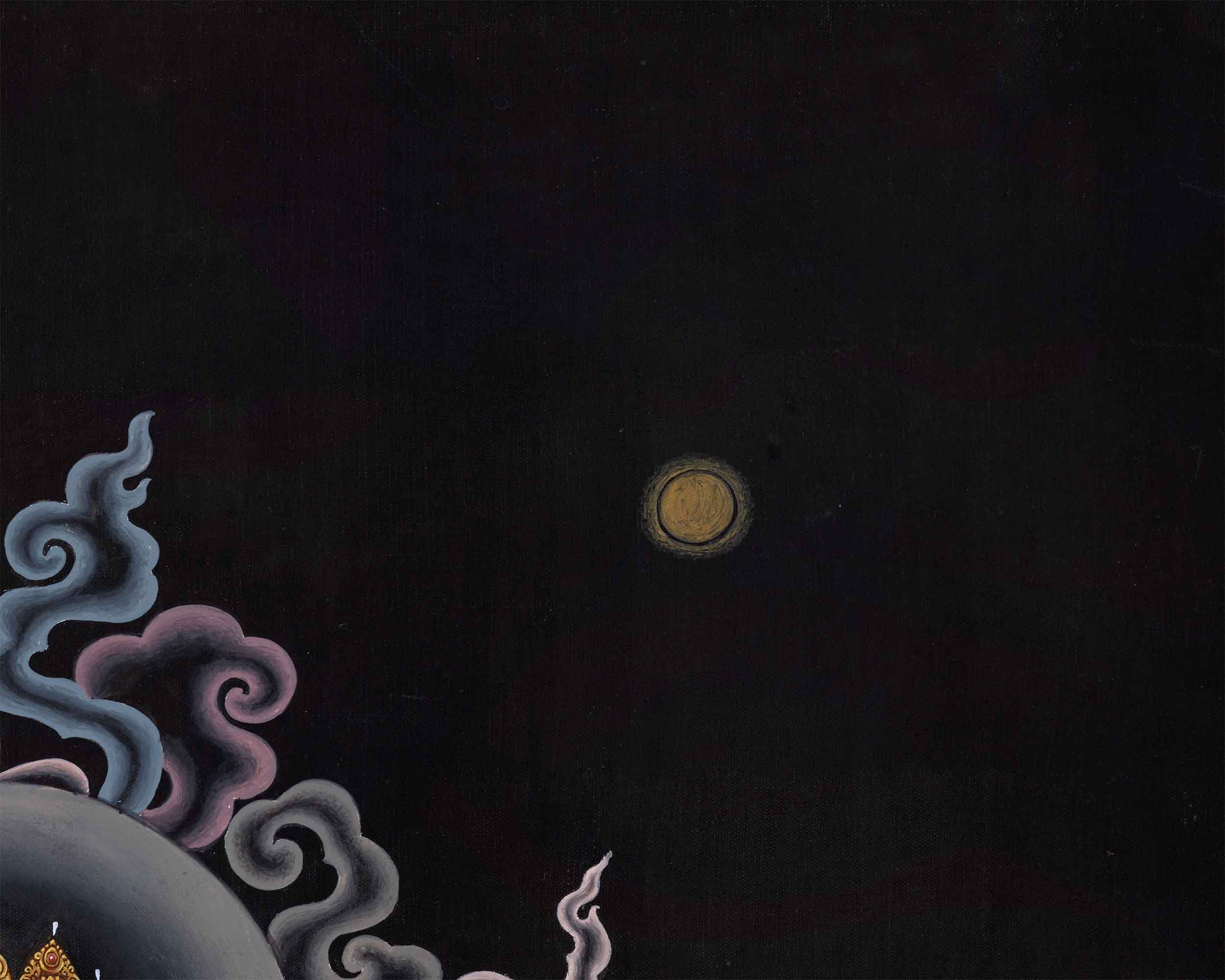 Mother Green Tara Thangka Print | Tibetan Buddhism Wall Décor | Digital Prints