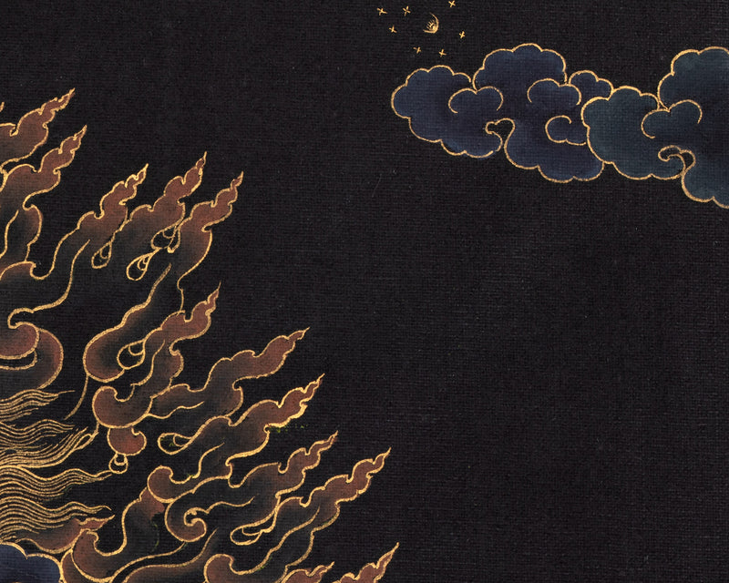 Wrathful Deity Ekajati Thangka | The Fierce Guardian of Enlightenment