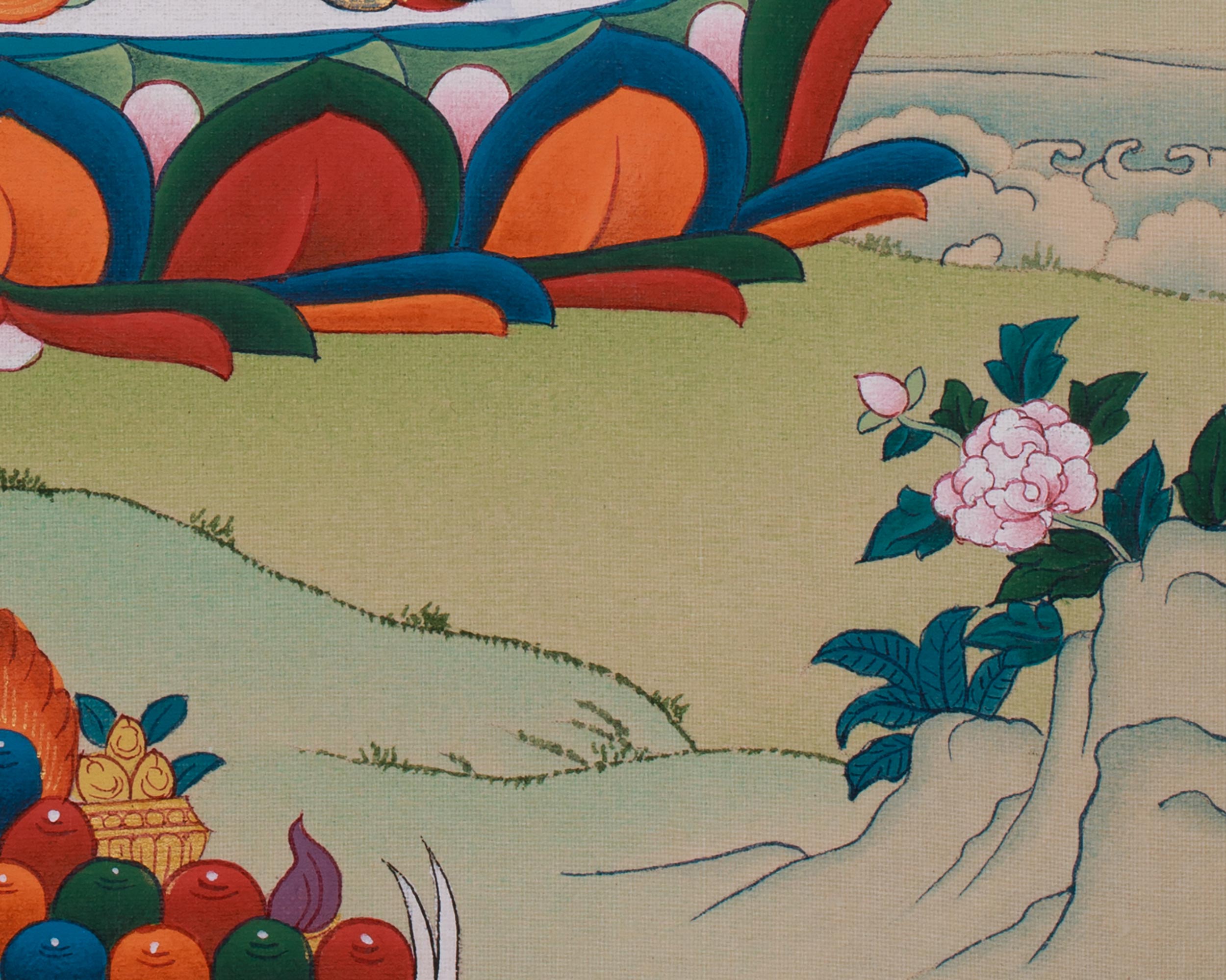 Four Armed Avalokiteshvara Painting | Compassionate Bodhisattva