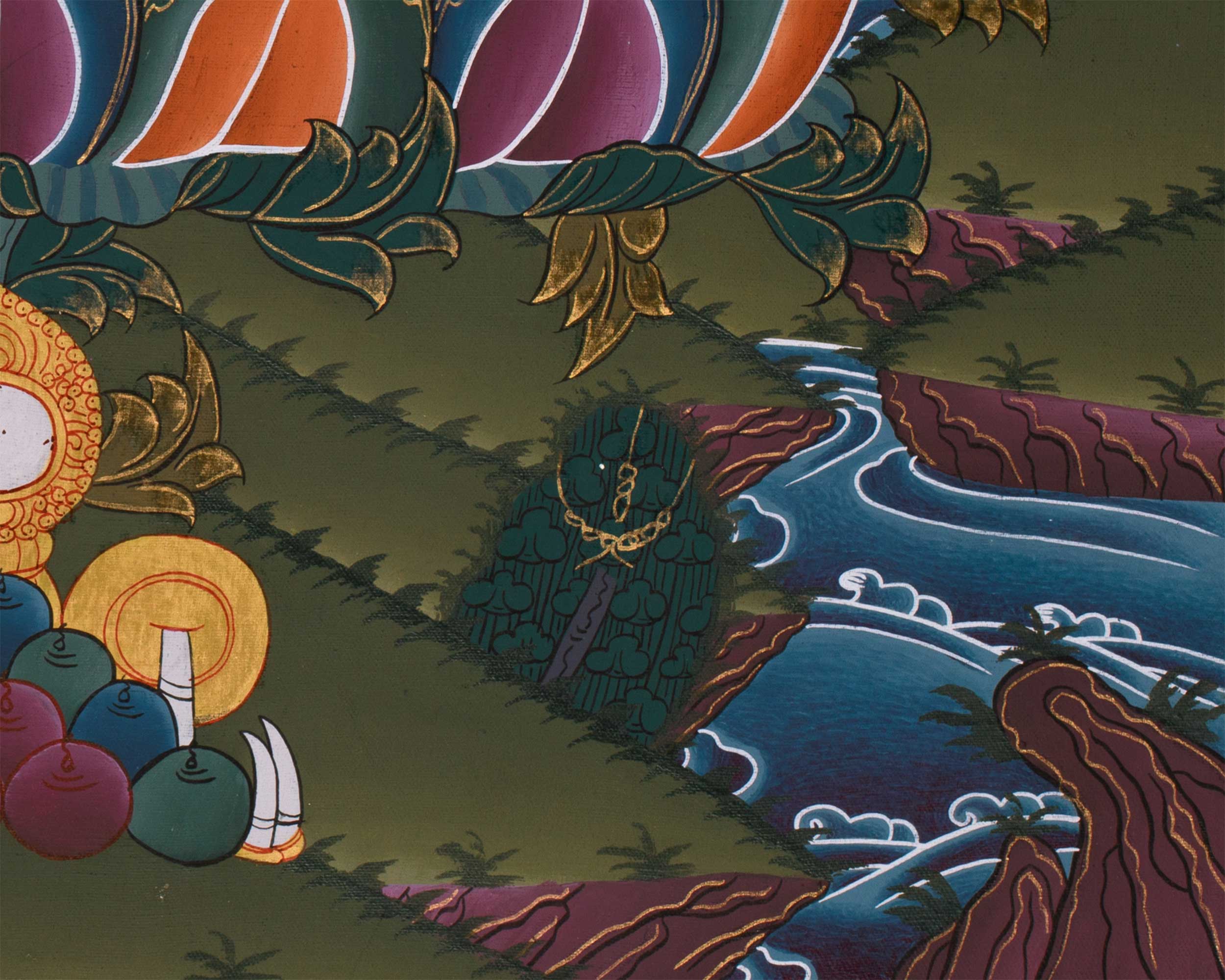 Traditional Buddha Shakyamuni Painting | Spiritual Enlightenment Art