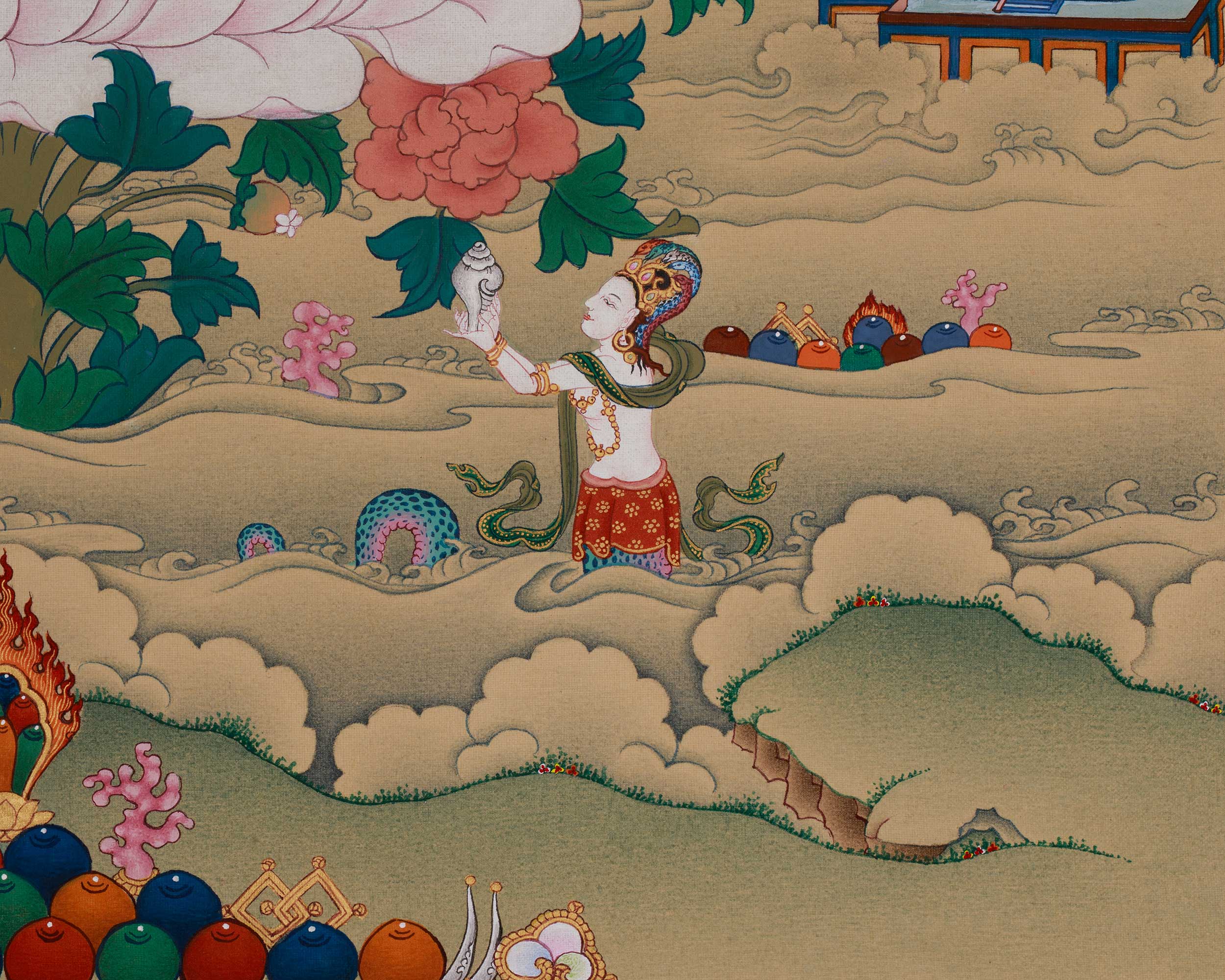 Vajrayana Deity White Tara Thangka | Sita Tara | Healing Deity