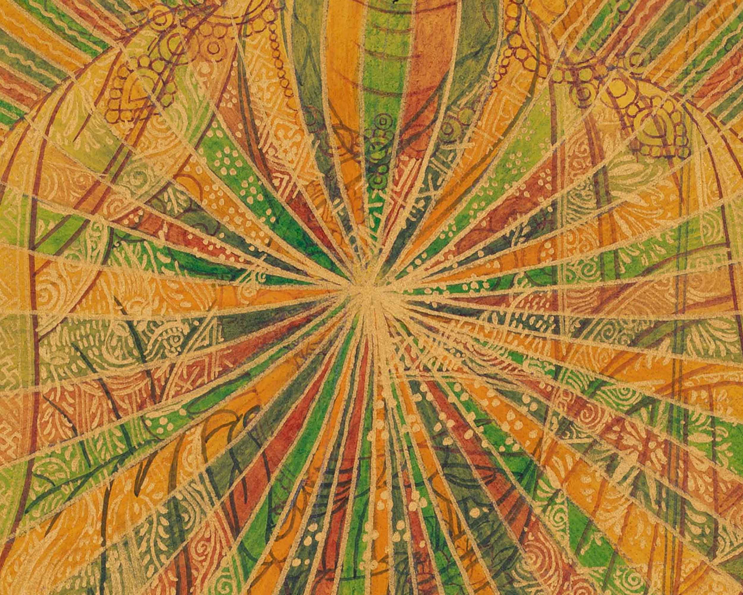 Guru Padmasambhava In Rainbow Body Form | Guru Rinpoche Thangka Print