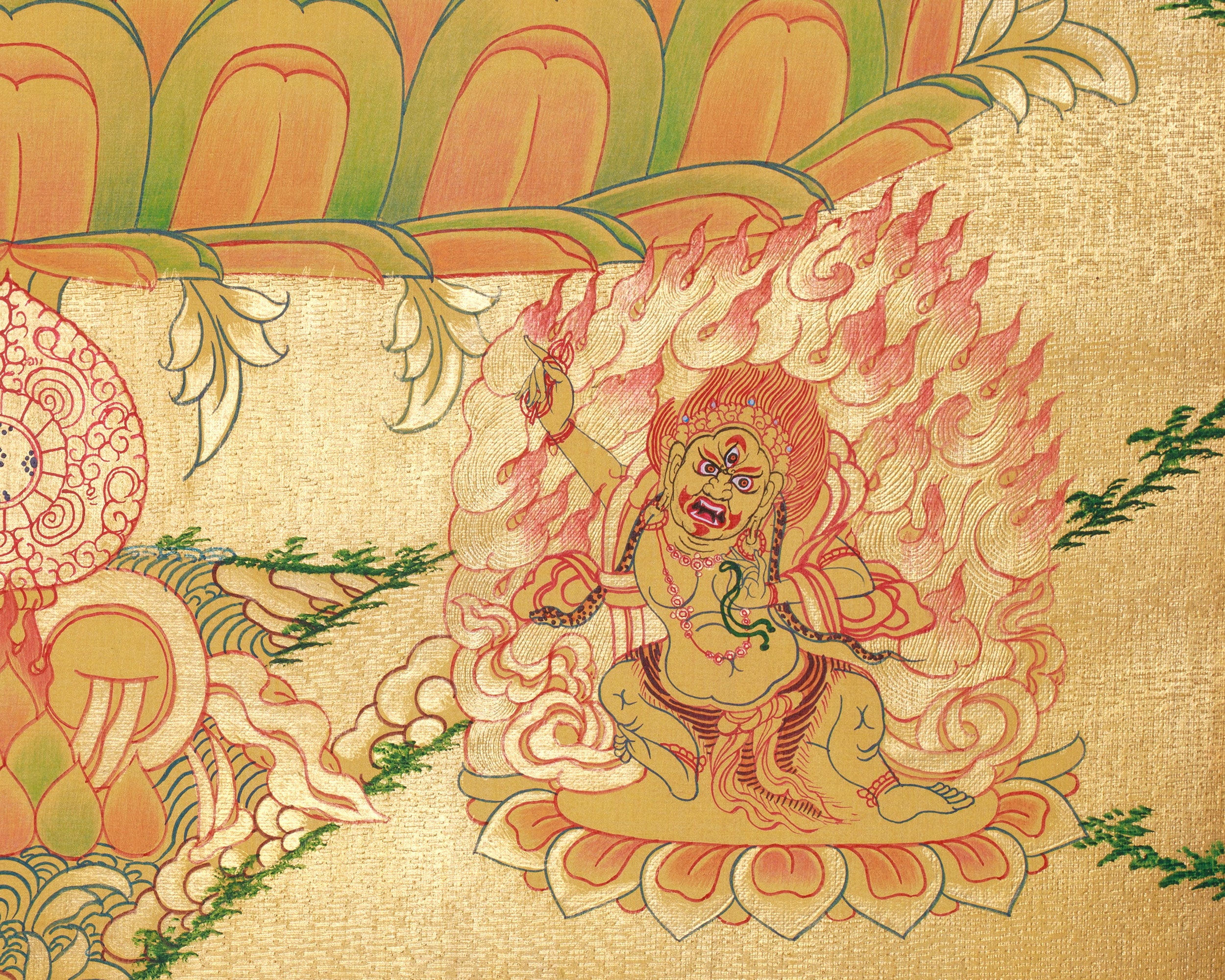 Chenrezig With Five Dhyani Buddha | Featuring Manjushri and Vajrapani