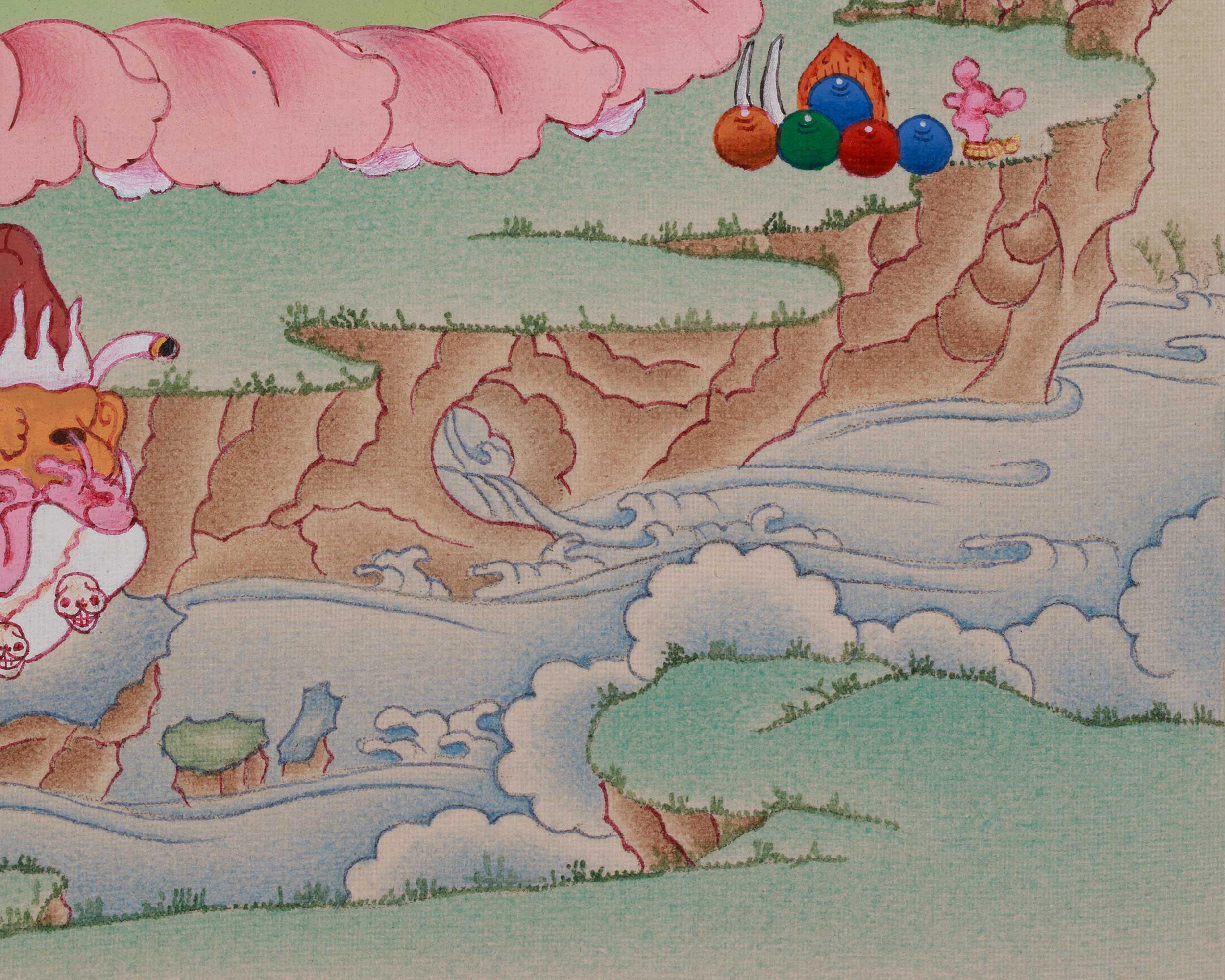 Fierce Vajrayogini Dakini Painting | The Divine Goddess of Wisdom and Power