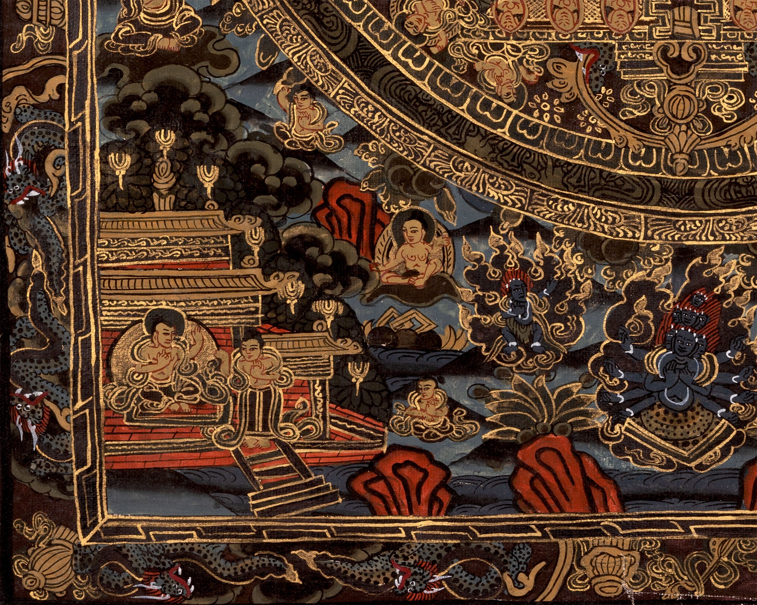 Shakyamuni Buddha Mandala Thangka | Wall Decoration Painting