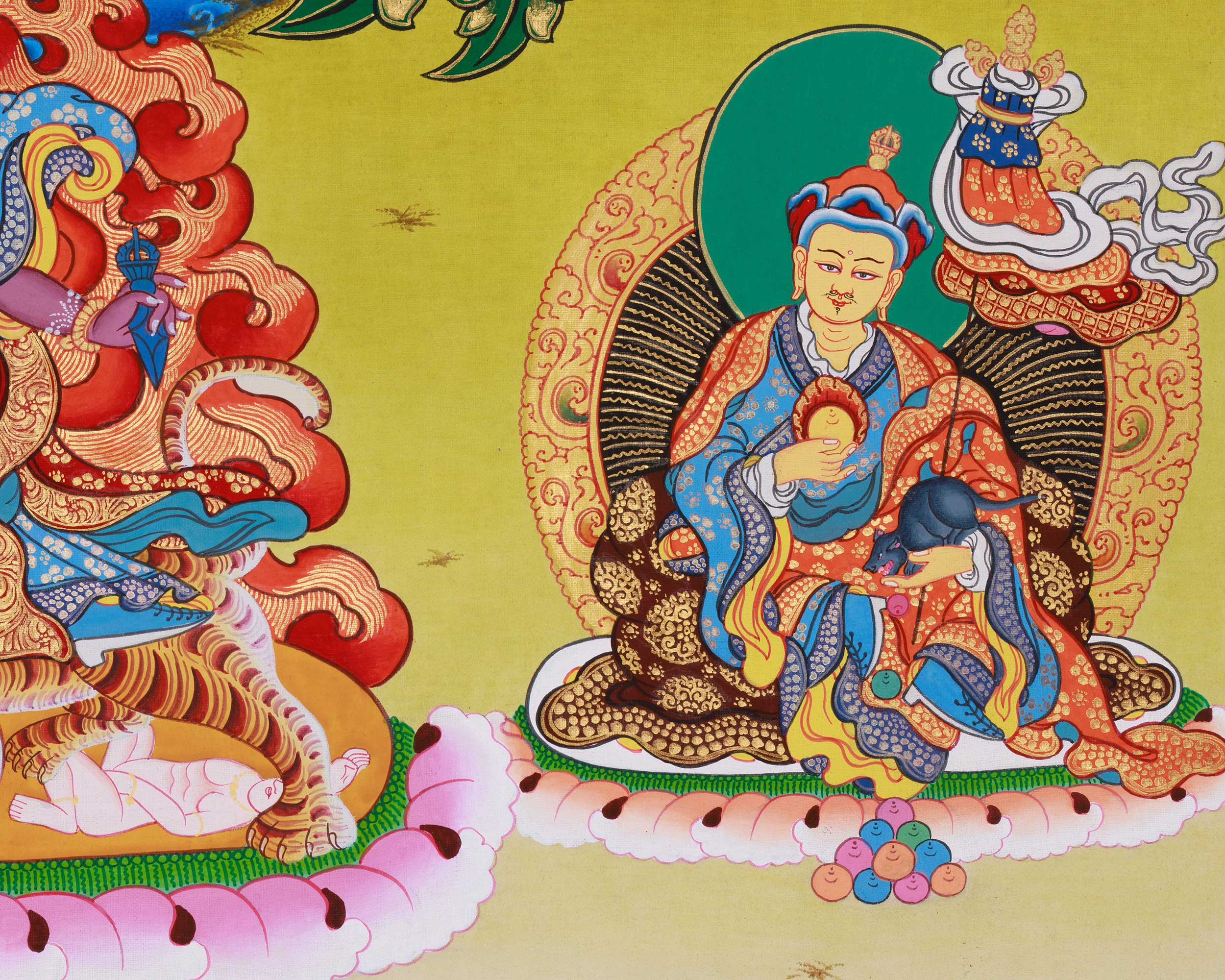 Tsokye Tuktik Thangka | The Divine Teachings of Compassion and Wisdom