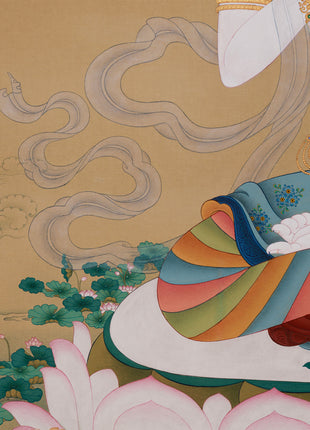 Timeless Purity: Heruka Vajrasattva | Grand 40x50" Thangka | Karma Gadri Masterwork