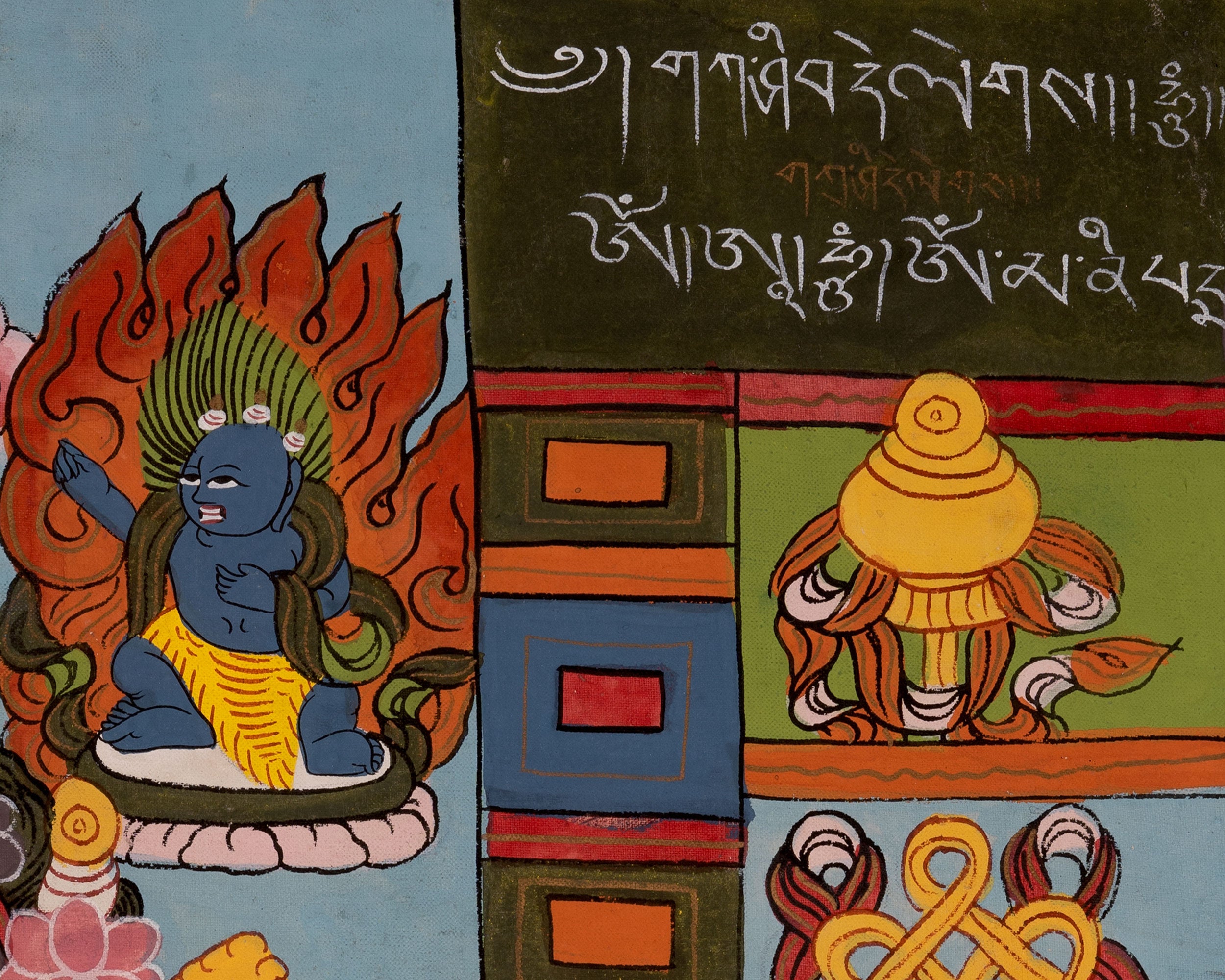 30+ Years Old Wheel Of Life Thangka | Vintage Traditional Art | Wall Decors