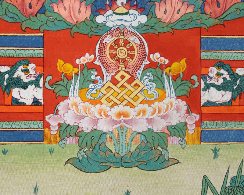Shakyamuni Buddha Thangka Print | The Awakened One | Thangka Print for Inner Peace