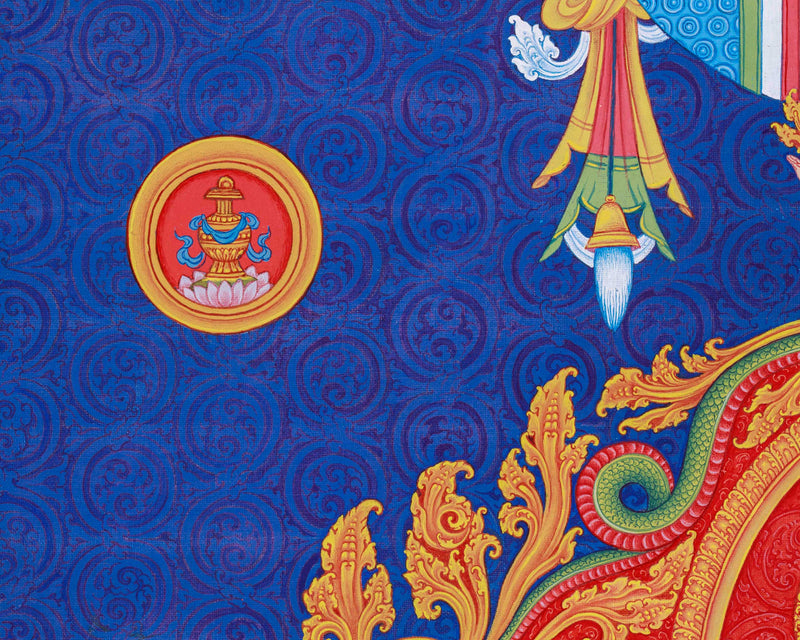 Buddha Vairocana Thangka Print | The Adibuddha Artwork | High Quality Digital Print