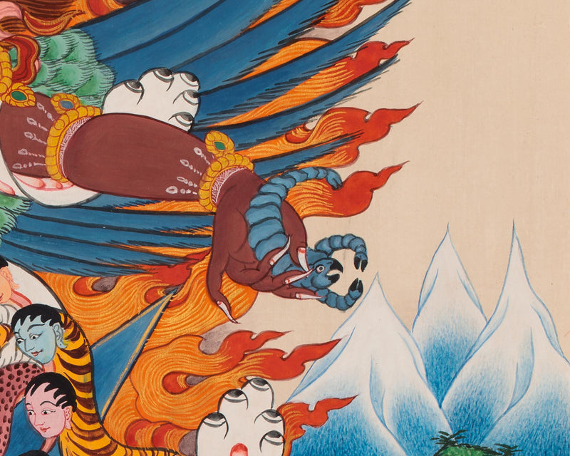 Vajrakilaya, Wrathful Yidam Thangka | Power and Transformation