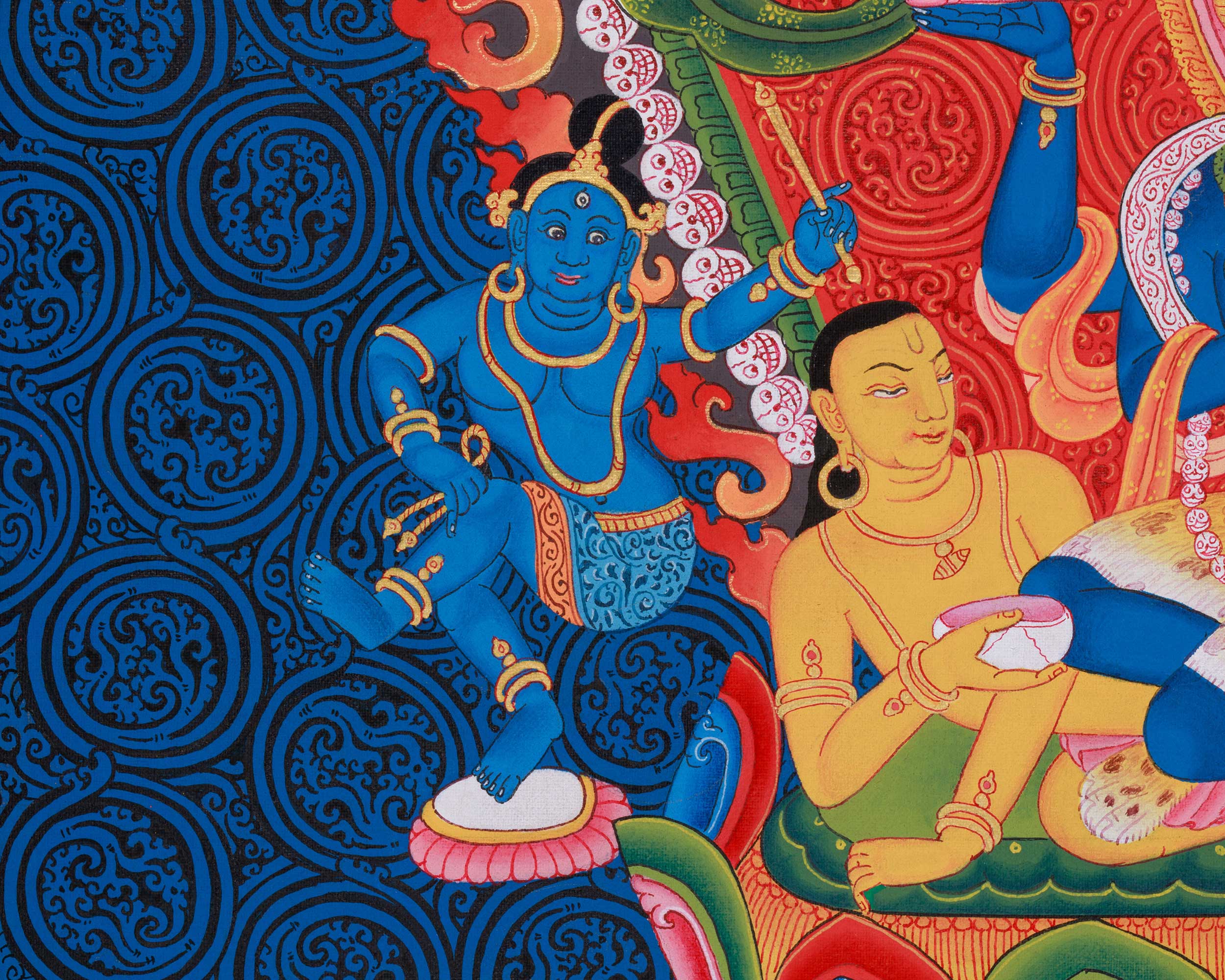Goddess SiddhiLakshmi Canvas Print | Traditional Digital Print | Artwork for Financial Growth
