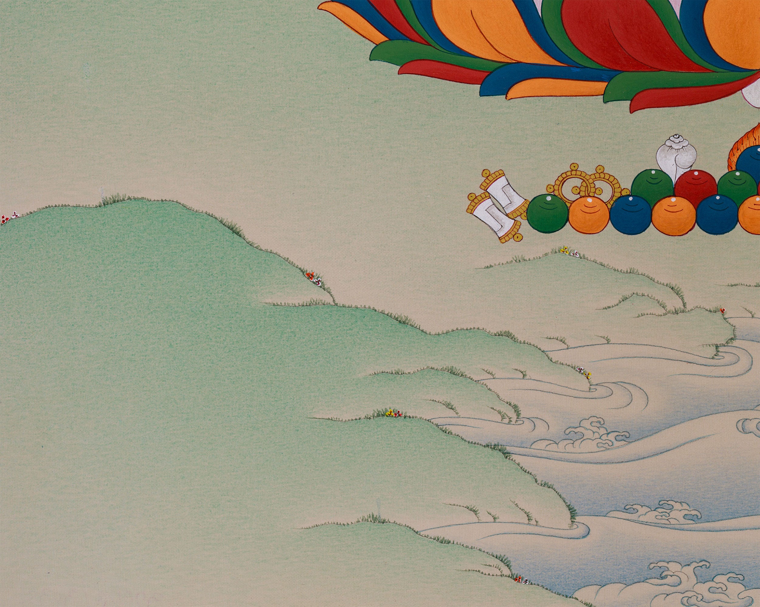 Lapis Lazuli Medicine Buddha Thangka | Buddha For Health and Protection