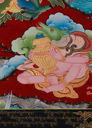 Tibetan Wealth Deity, White Dzambhala | Guardian of Prosperity and Vajrayana Abundance