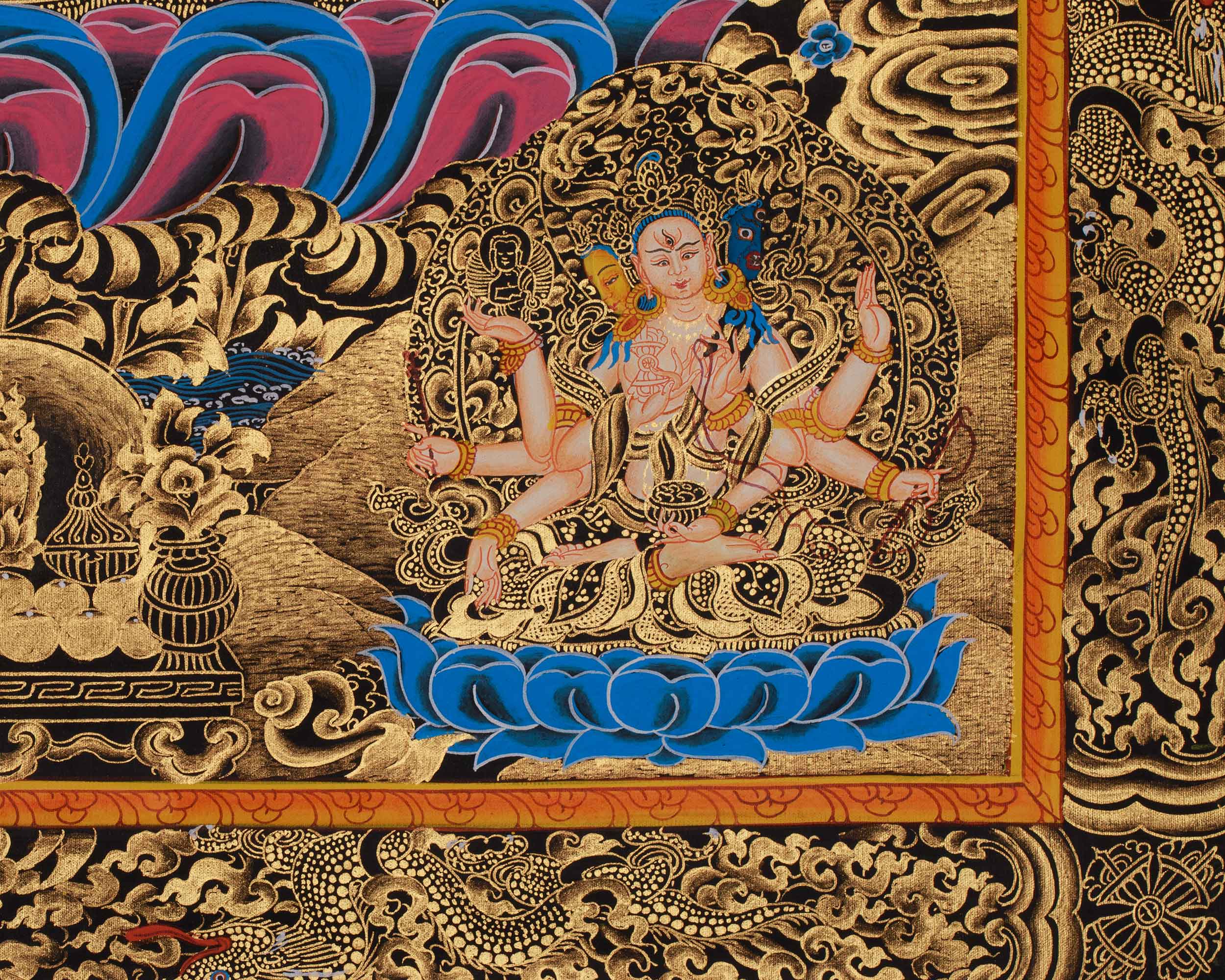 75cm White Tara Thangka | Symbol of Protection & Healing