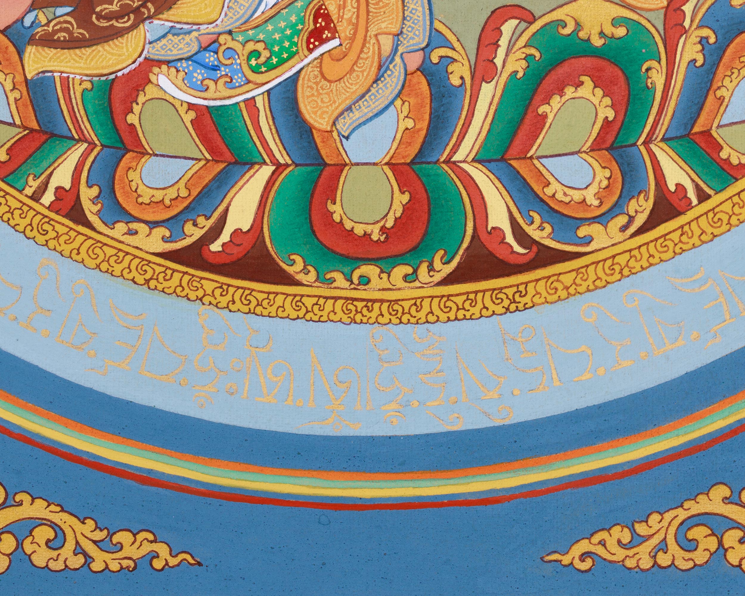 Authentic Padmasambhava Mandala Painting | Guru Rinpoche, the Spiritual Protector and Tantric Master