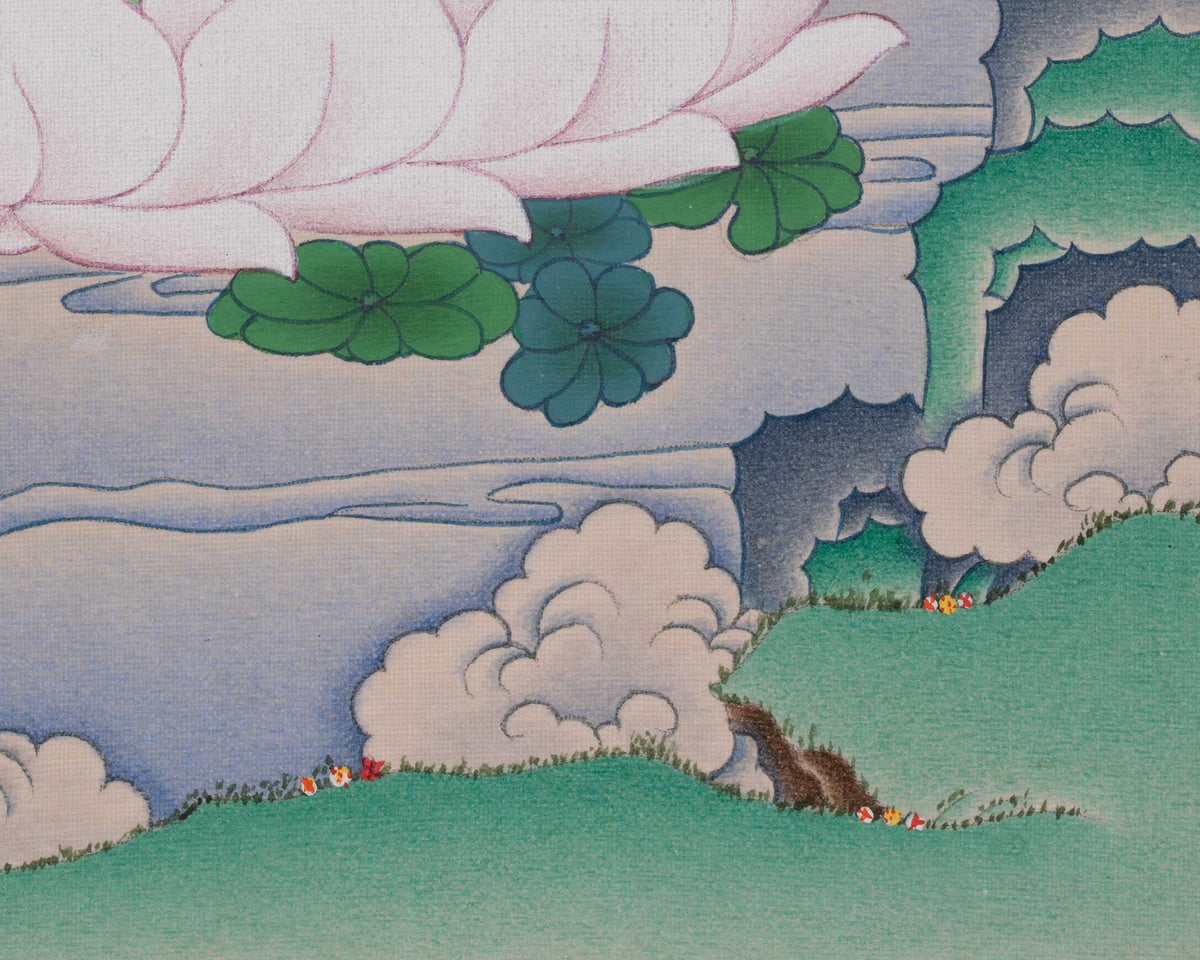 Saraswati Thangka Painting | Goddess of Knowledge, Music, Arts, Wisdom, And Learning