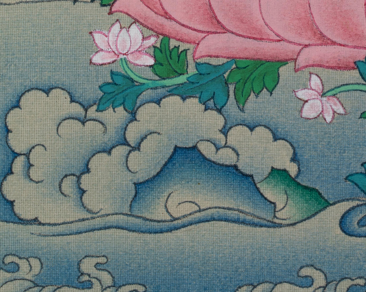 Medicine Buddha Traditional Thangka | Healing Deity Bhaiṣajyaguru