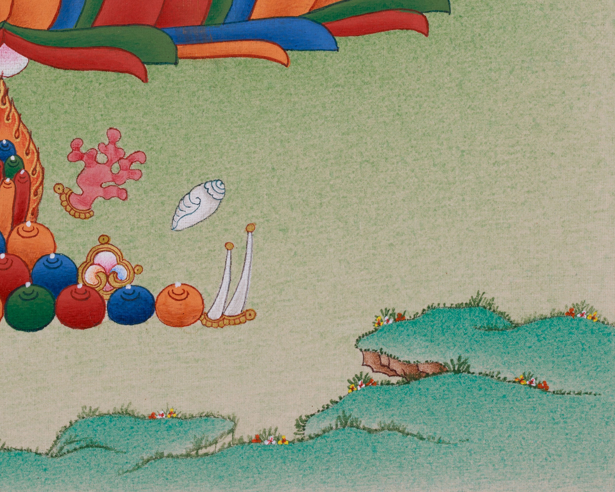 Enlightenment Symbol Vajradhara Thangka | Holder of the Thunderbolt