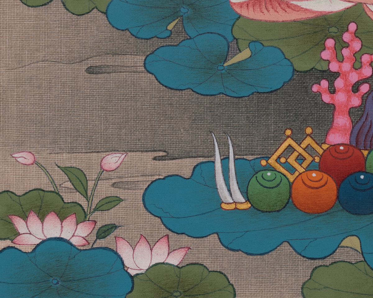 Shakyamuni Buddha Sacred Painting | Traditional Representation of Buddhist Awakening
