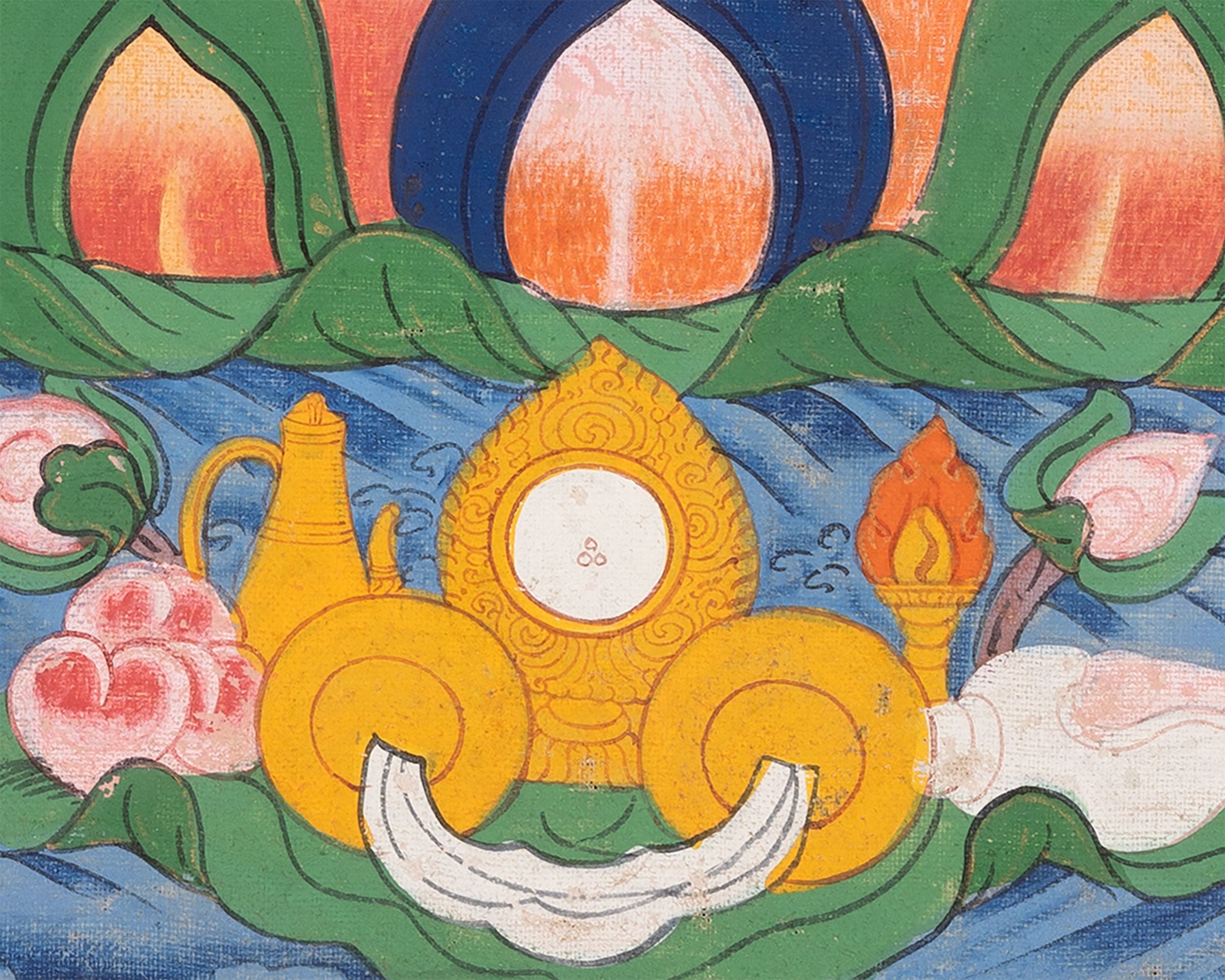 Vintage Shakyamuni Buddha | Traditional Buddhist Thangka | Wall Decors